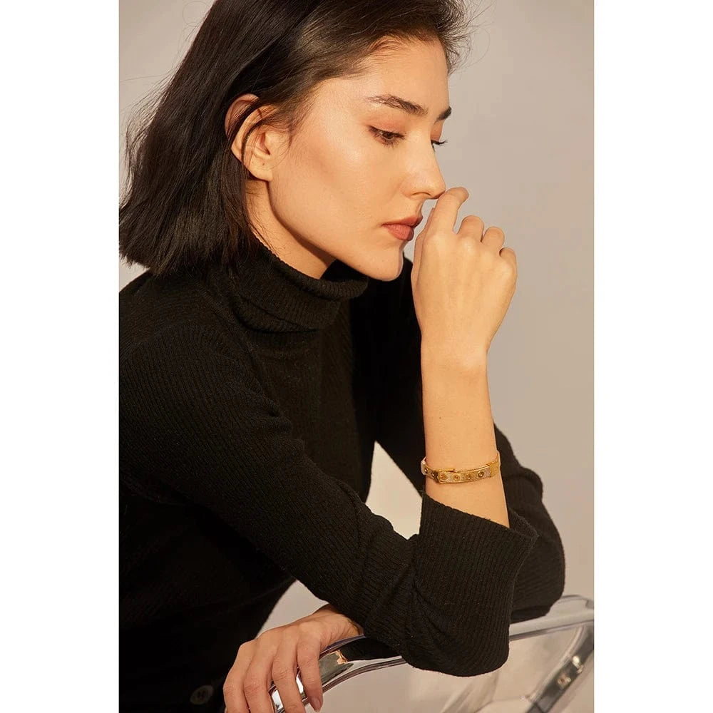Pearlbud Bracelets Mesh Buckle Bracelet
