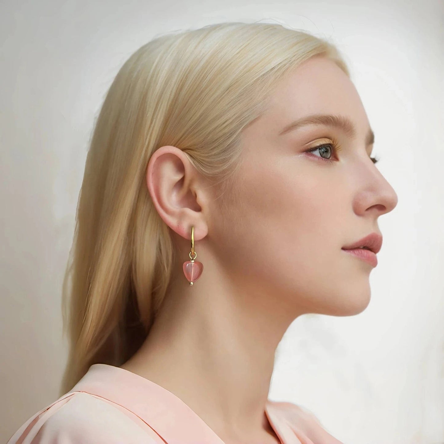 Pearlbud Earrings Gemheart Hoops