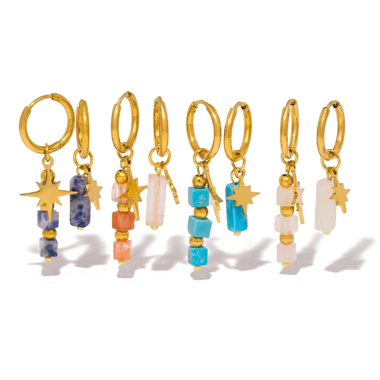 Pearlbud Earrings Guiding Star Hoops
