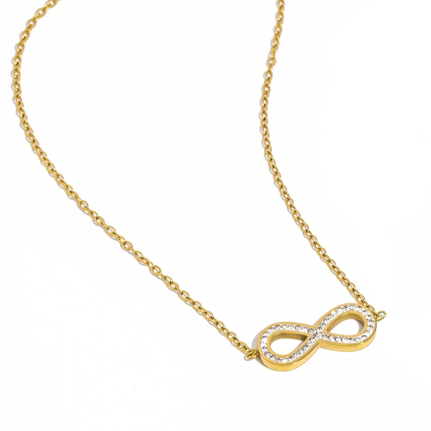 Pearlbud Necklace Gold Infinite Sparkle Necklace