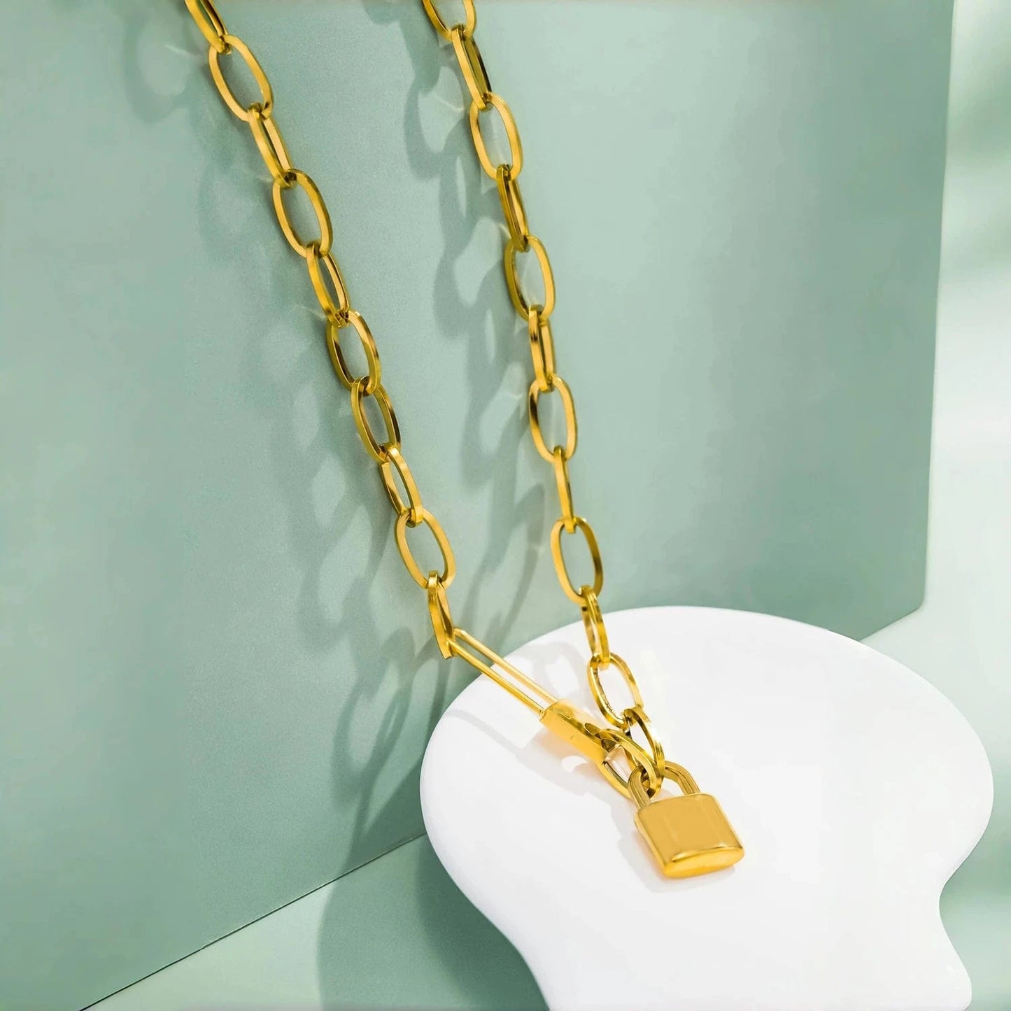Pearlbud Necklace Gold Love Lock Legacy Necklace