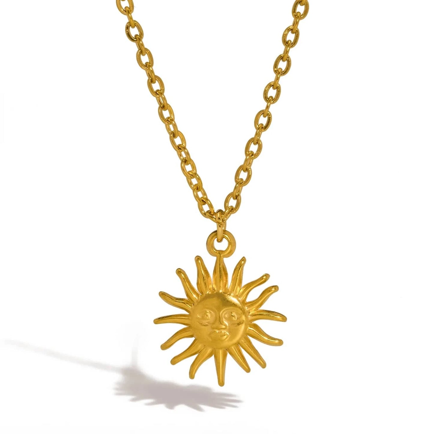 Pearlbud Necklace Gold Solstice Sun Necklace