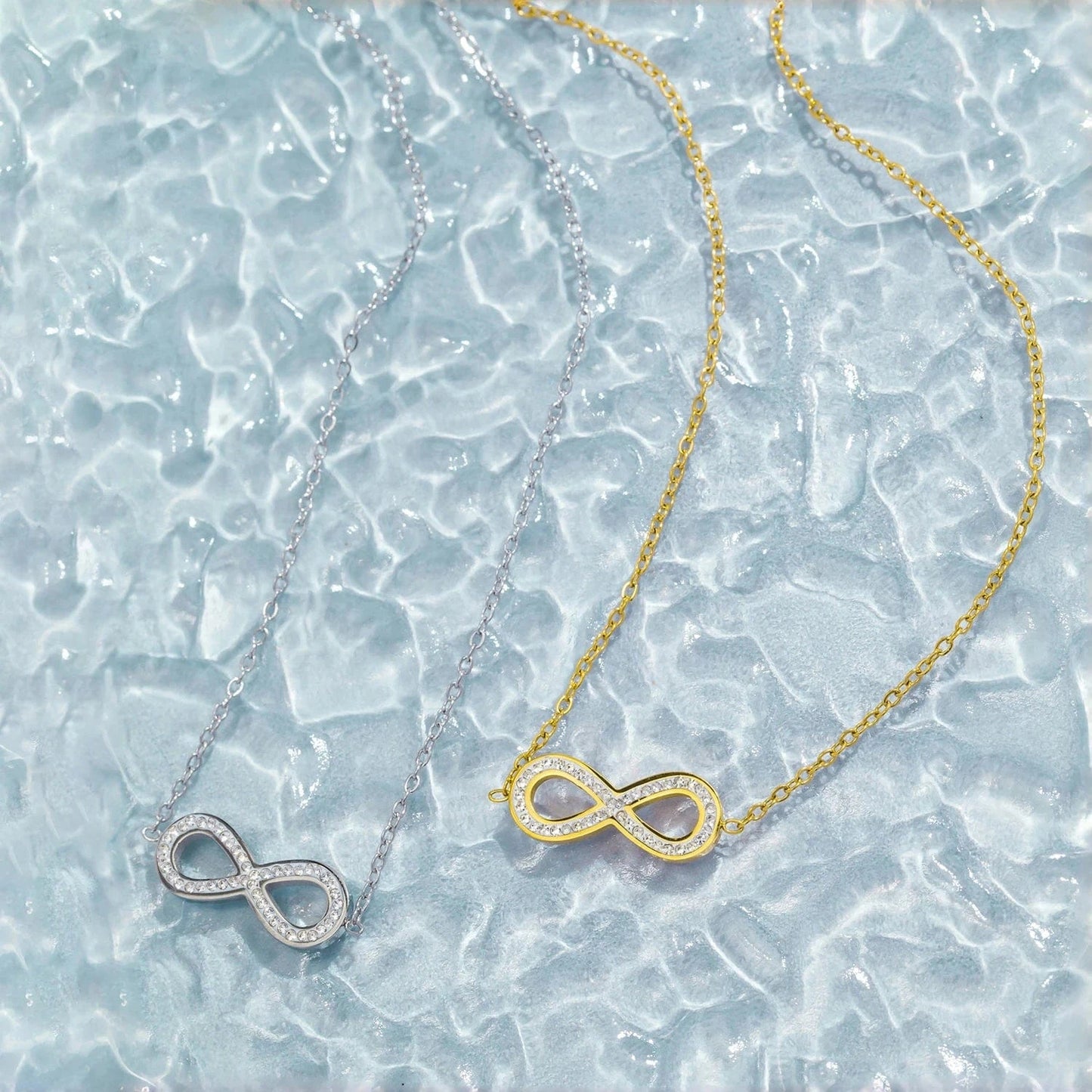 Pearlbud Necklace Infinite Sparkle Necklace