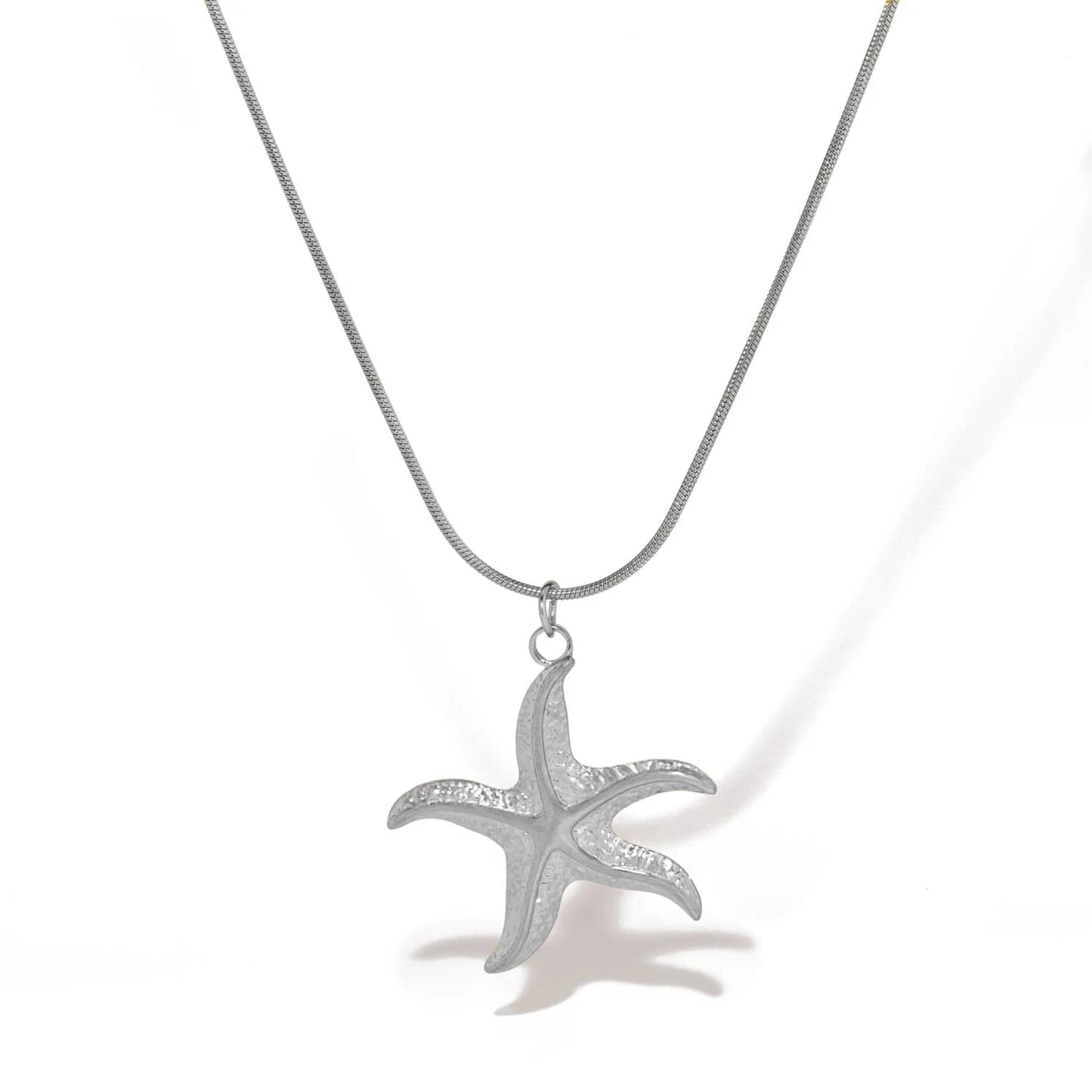 Pearlbud Necklace Silver Maritime Star Necklace