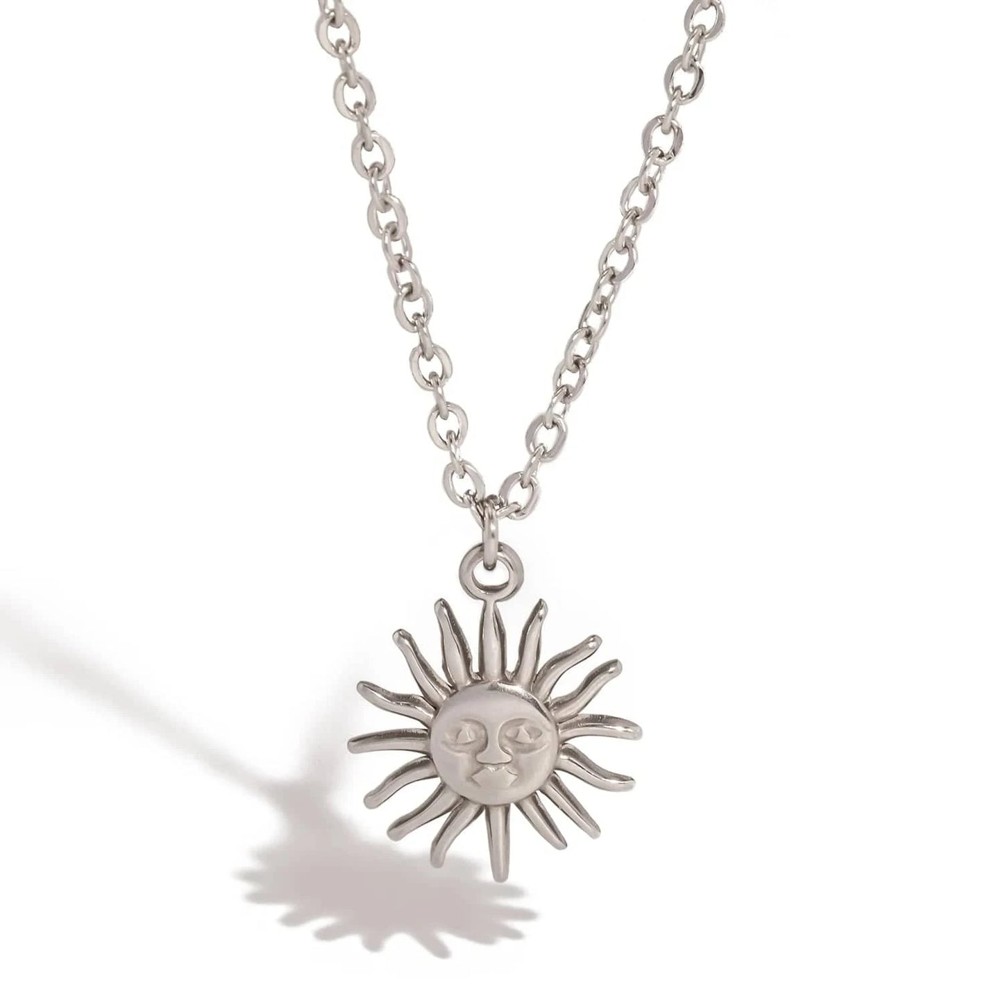 Pearlbud Necklace Silver Solstice Sun Necklace