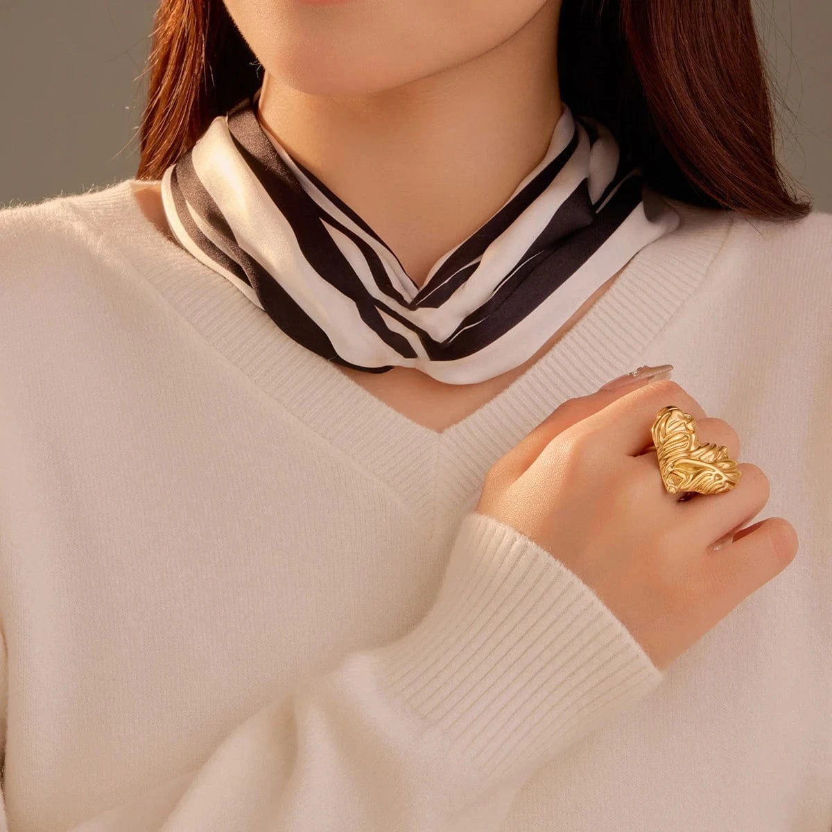 Pearlbud Rings Molten Heart Ring