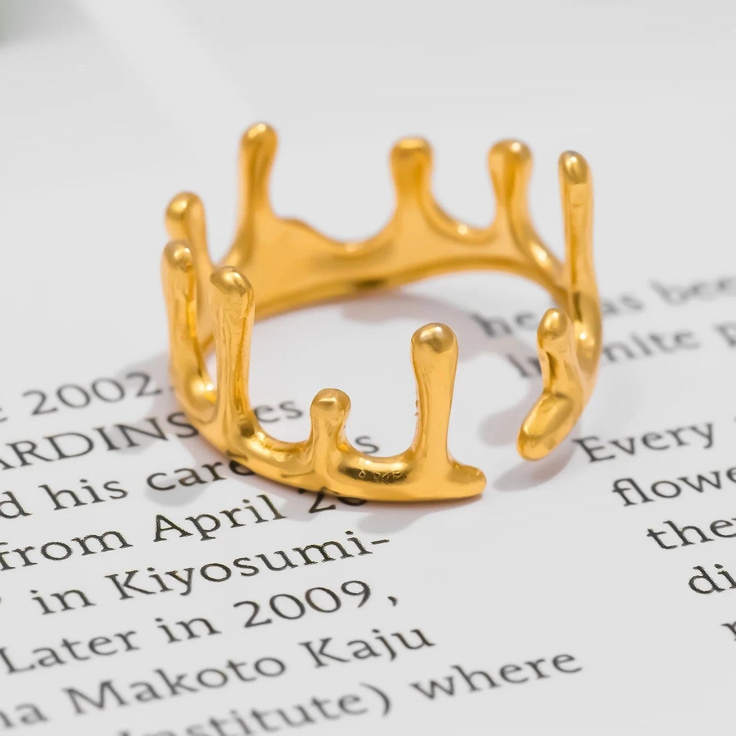 Pearlbud Rings Royal Crown Ring