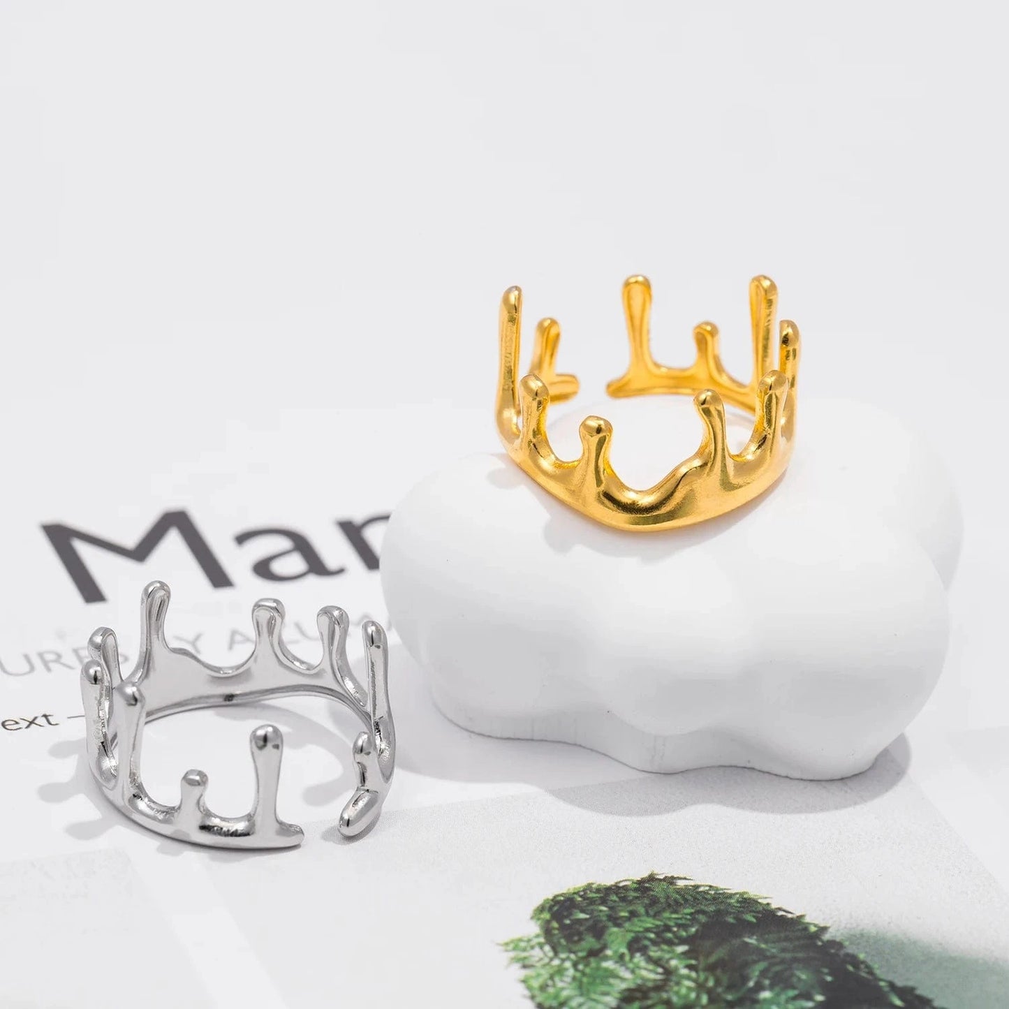 Pearlbud Rings Royal Crown Ring