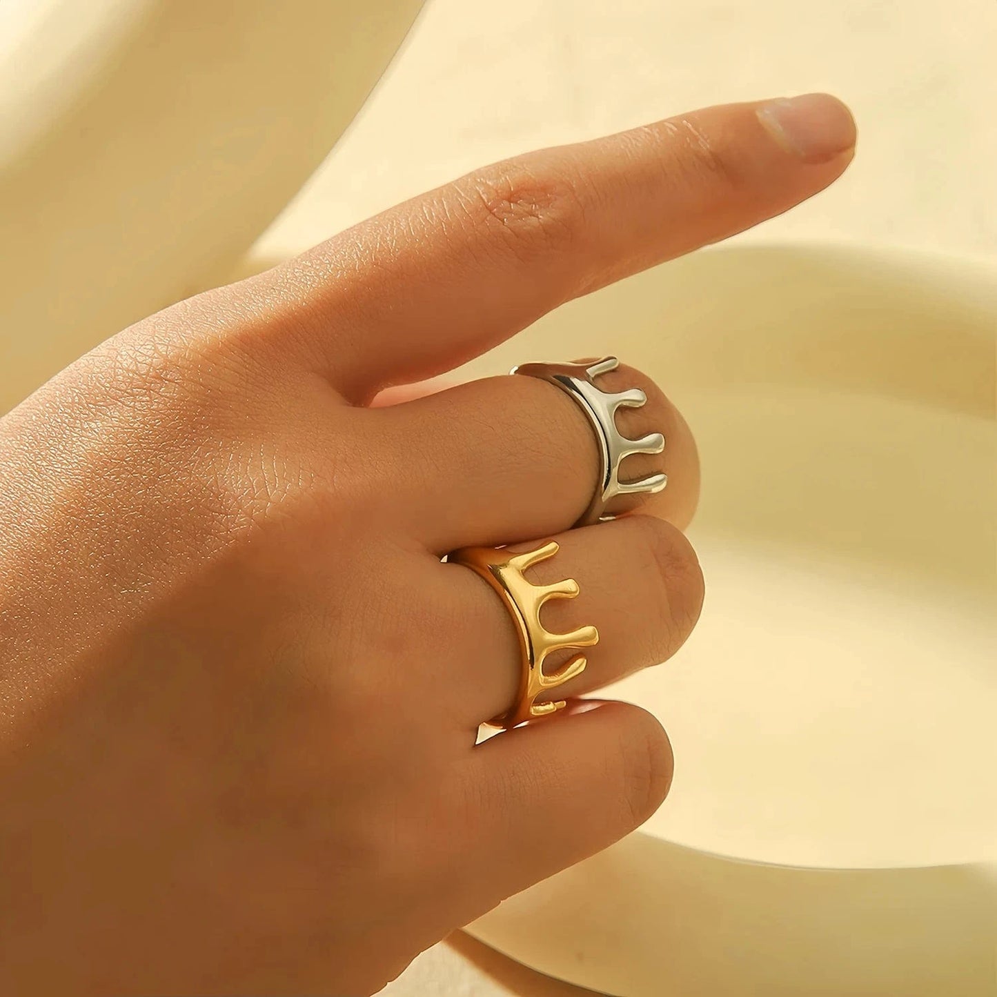 Pearlbud Rings Royal Crown Ring