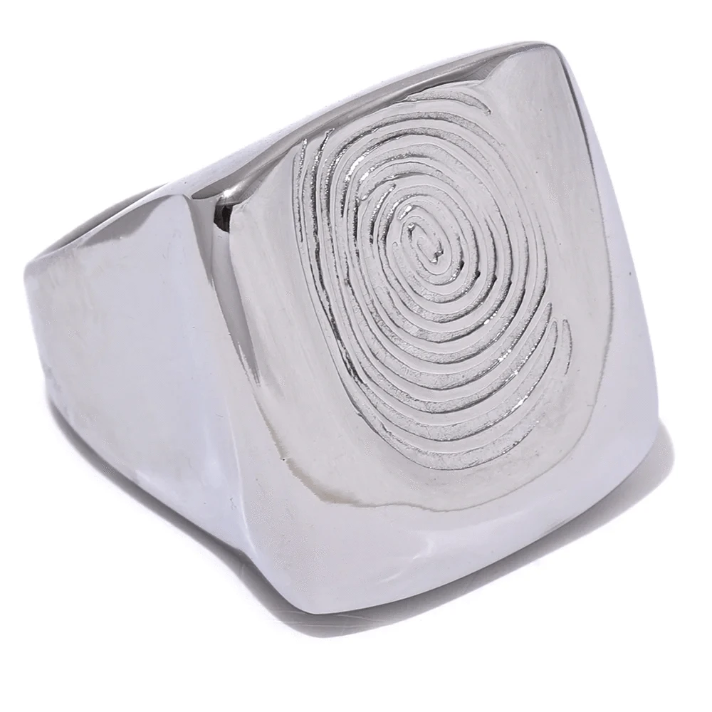 Pearlbud Rings Silver / 6 Imprint Ring