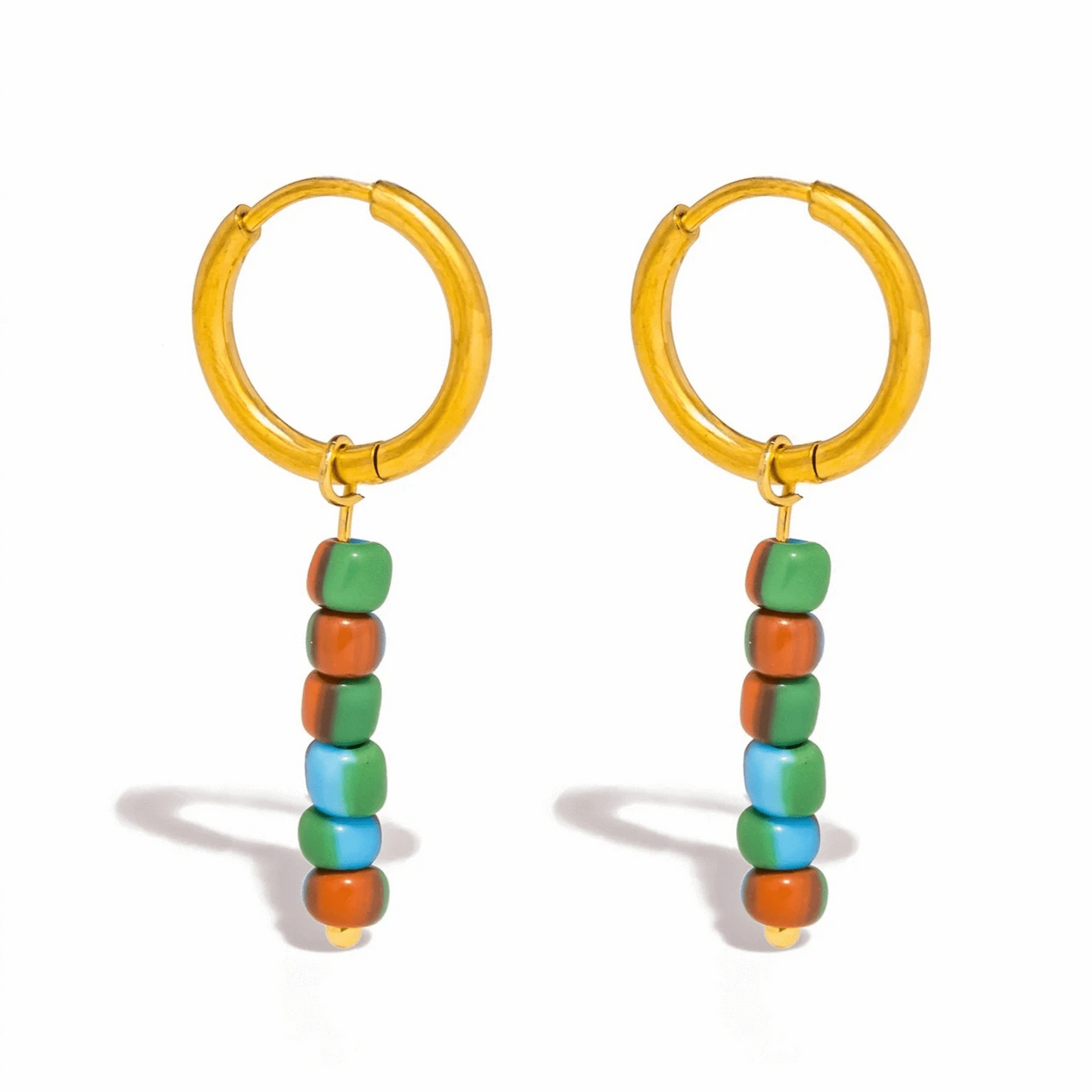 Pearlbud Earrings Citrus Multicolor Mediterranean Dream Hoops