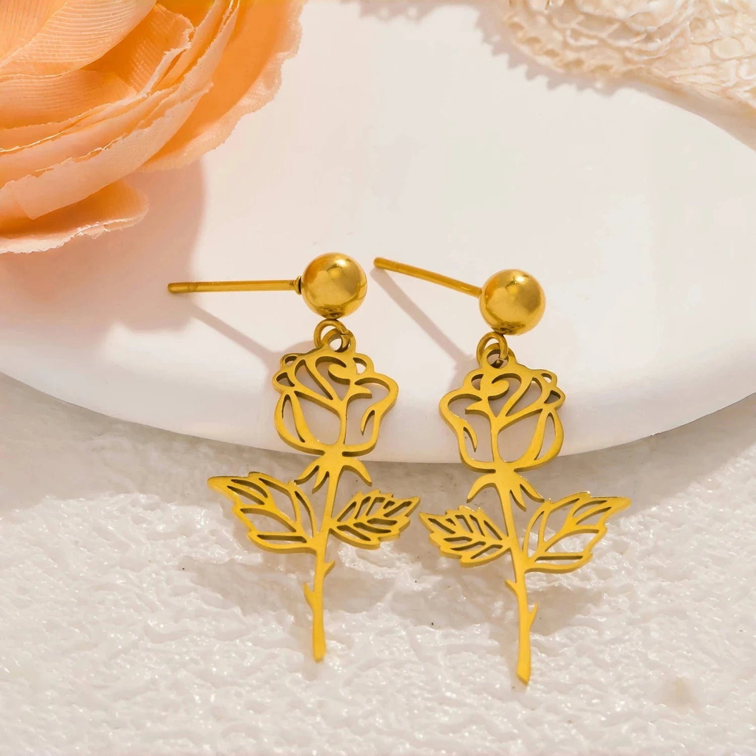 Pearlbud Earrings Gold Golden Bloom Drops