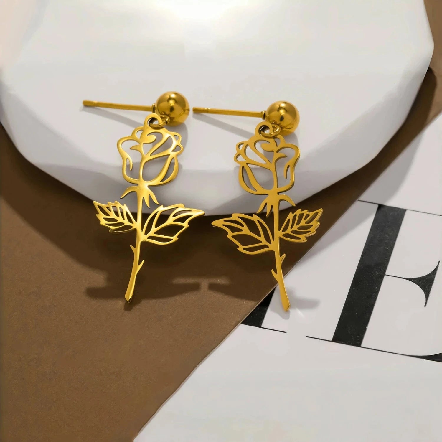 Pearlbud Earrings Gold Golden Bloom Drops