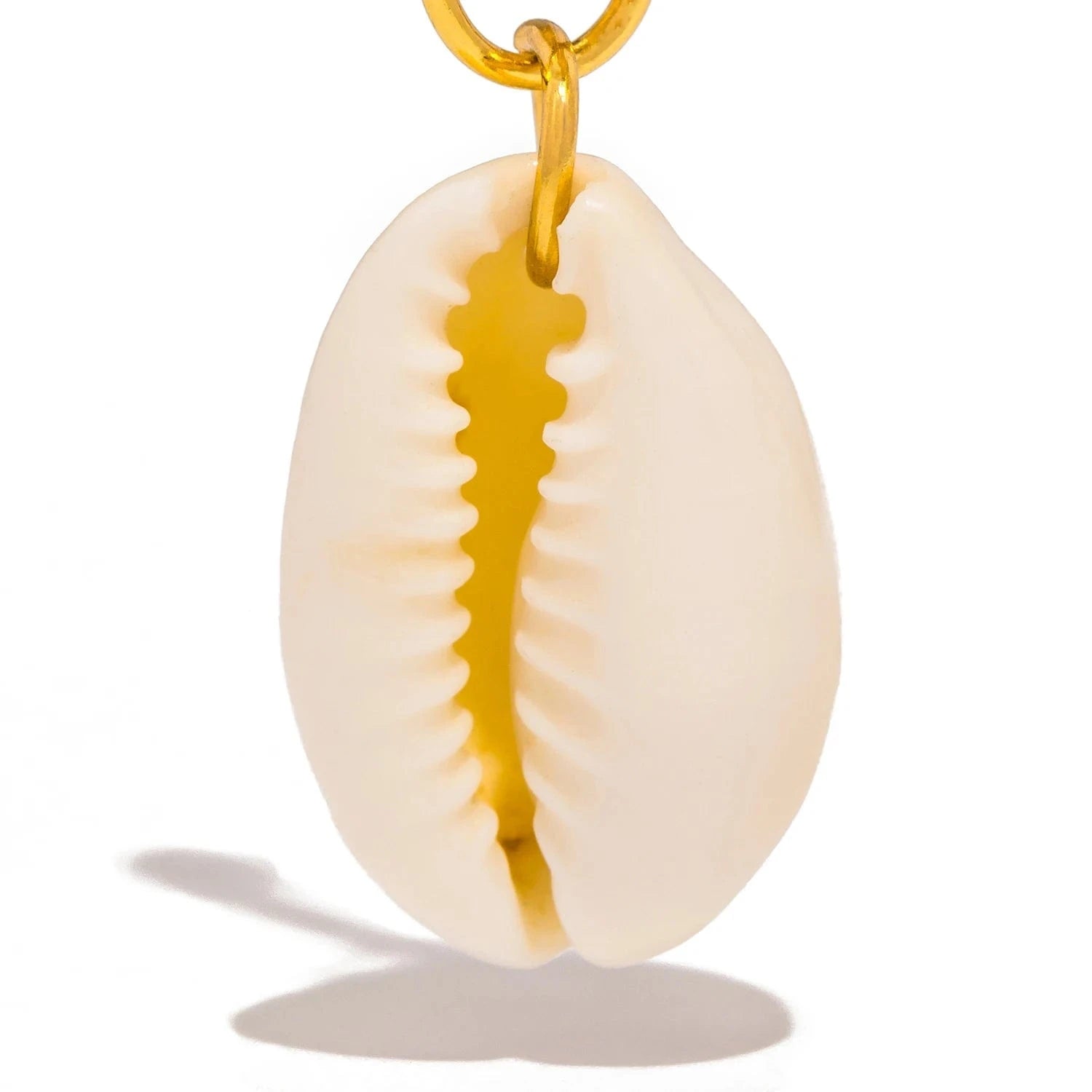 Pearlbud Earrings Gold Golden Shores Cowrie Earrings