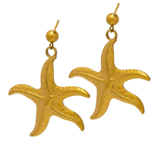 Pearlbud Earrings Gold Ocean Star Earrings