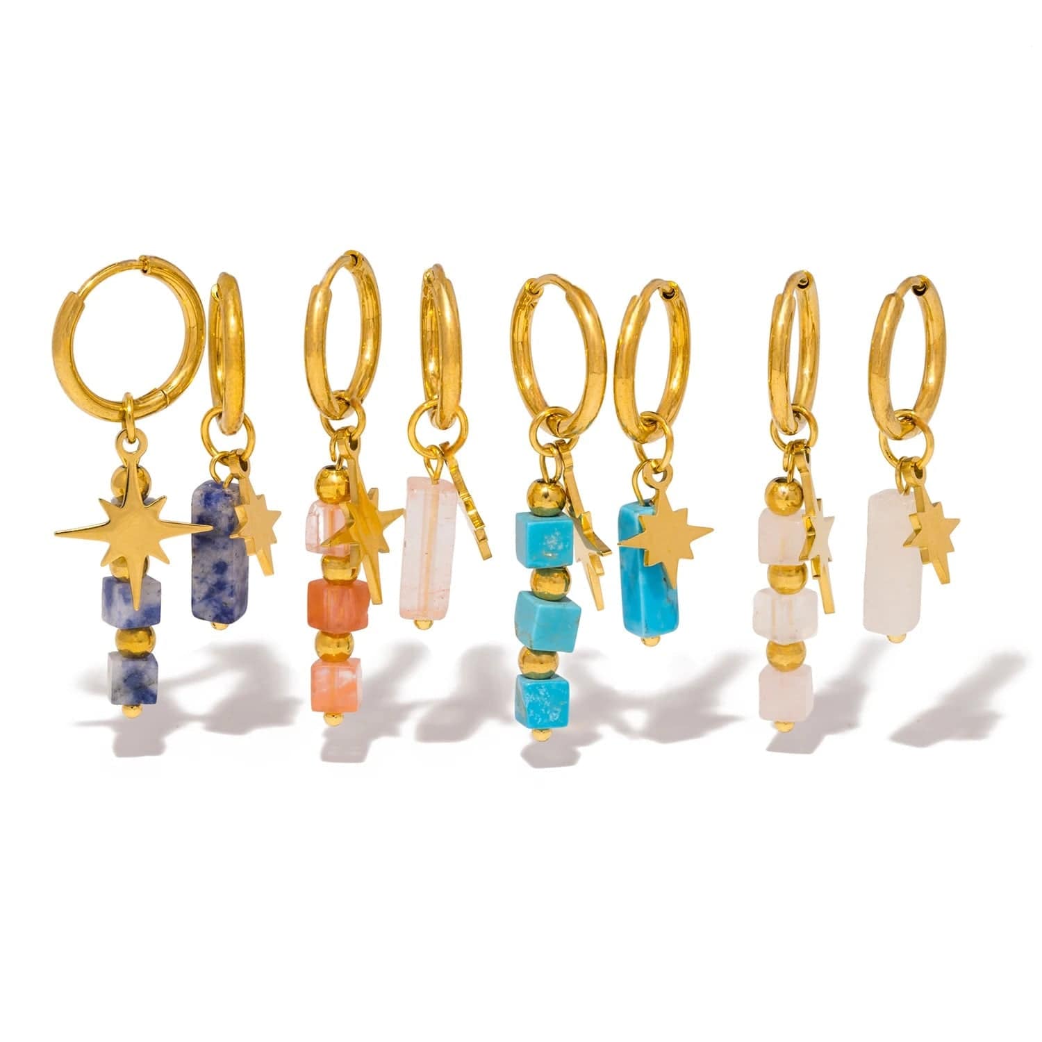 Pearlbud Earrings Guiding Star Hoops