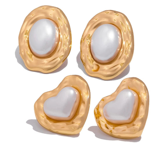 Pearlbud Earrings Pearlescent Studs Set