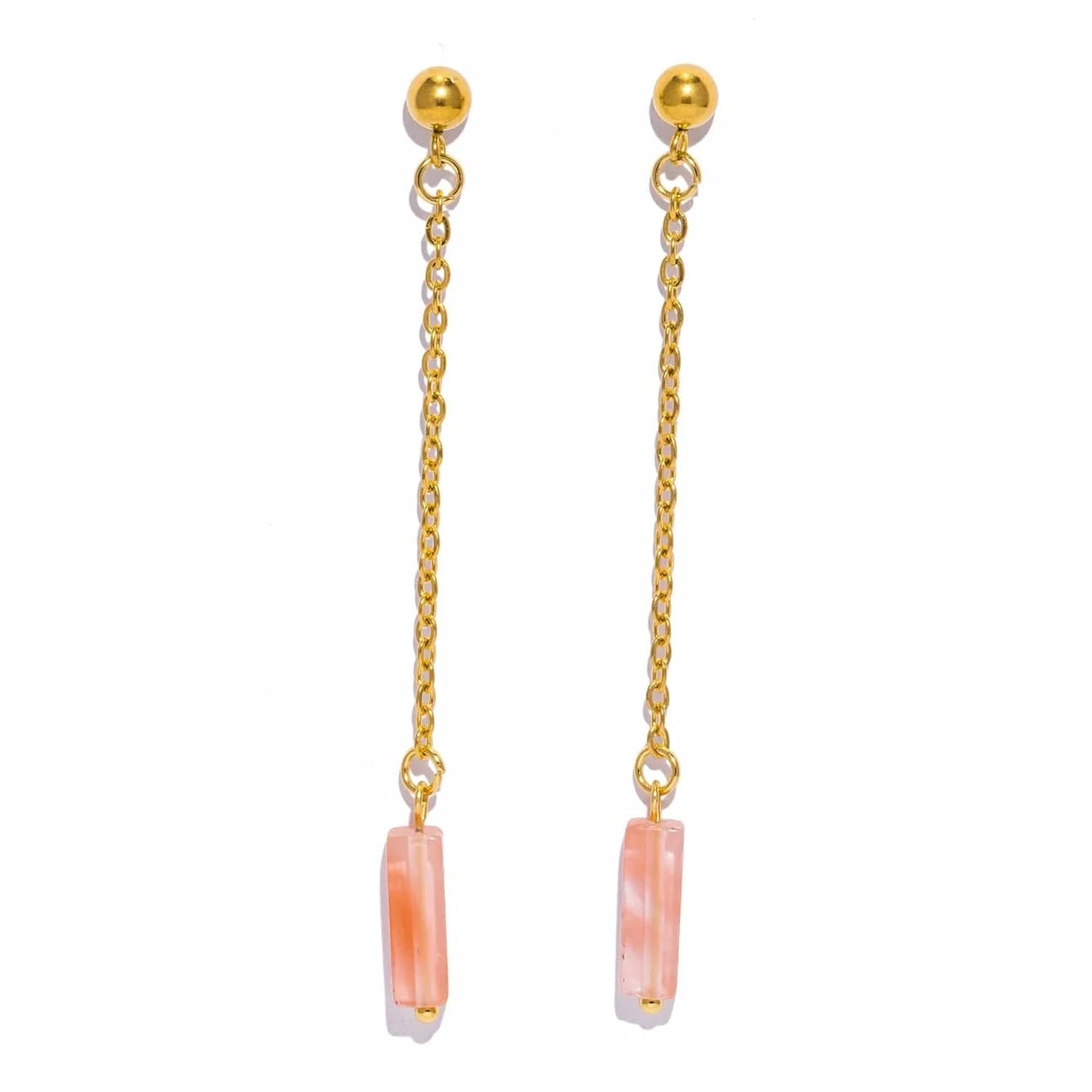 Pearlbud Earrings Rose Quartz Pink Sunset Whisper Earrings
