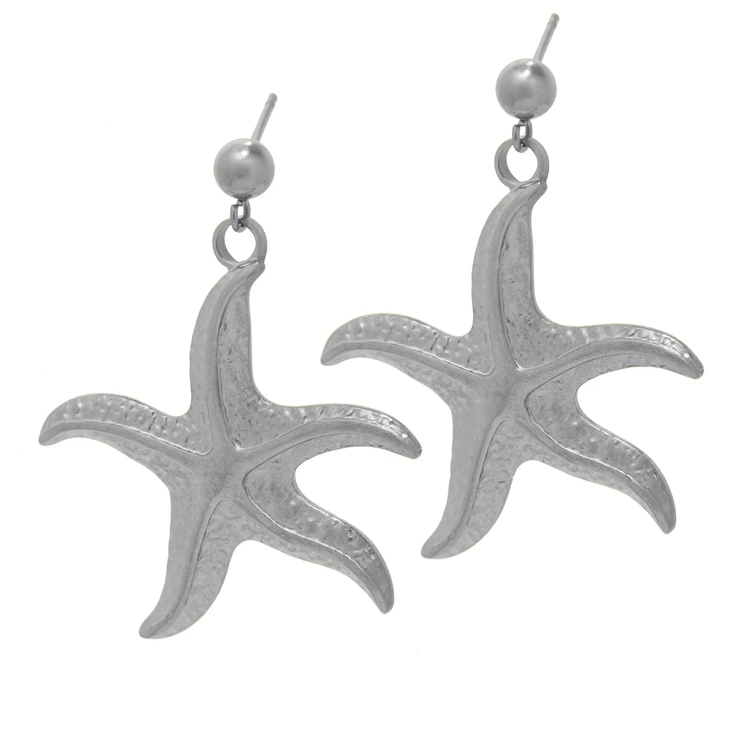 Pearlbud Earrings Silver Ocean Star Earrings