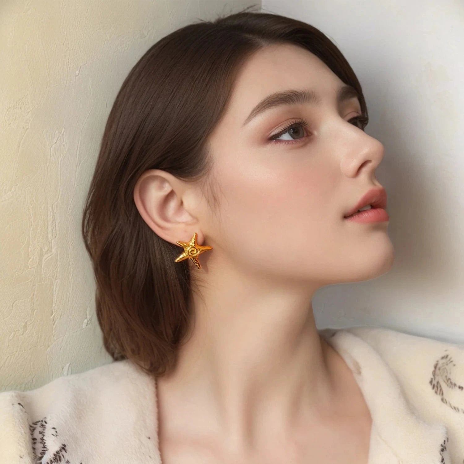Pearlbud Earrings Solara Star Studs