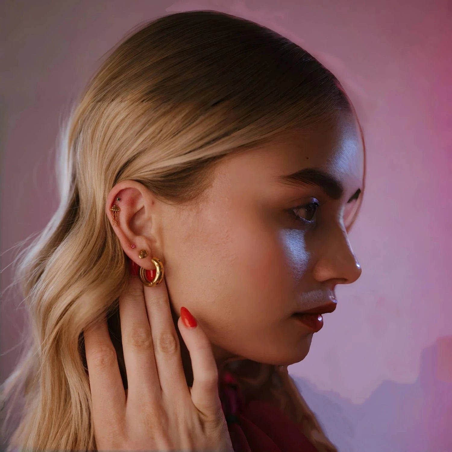 Pearlbud Earrings Stellar Glow Hoops