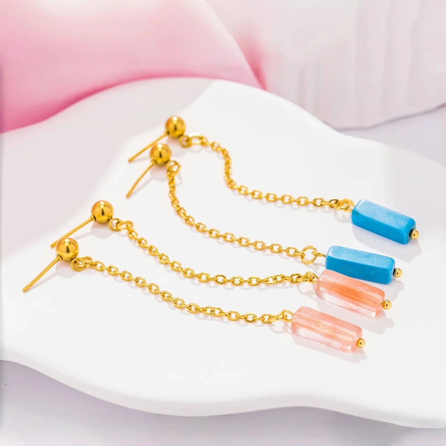 Pearlbud Earrings Sunset Whisper Earrings