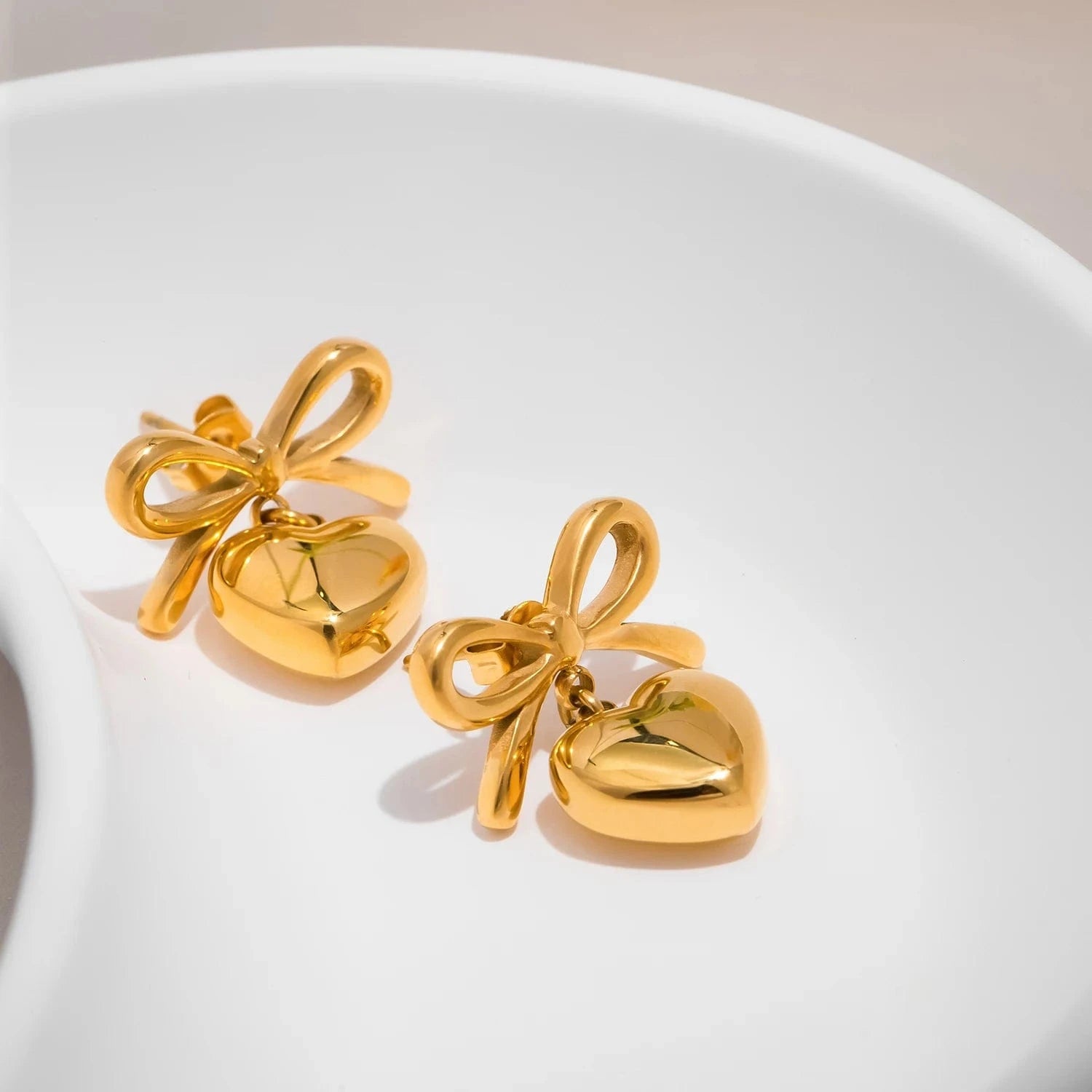 Pearlbud Earrings Sweetheart Bow Earrings