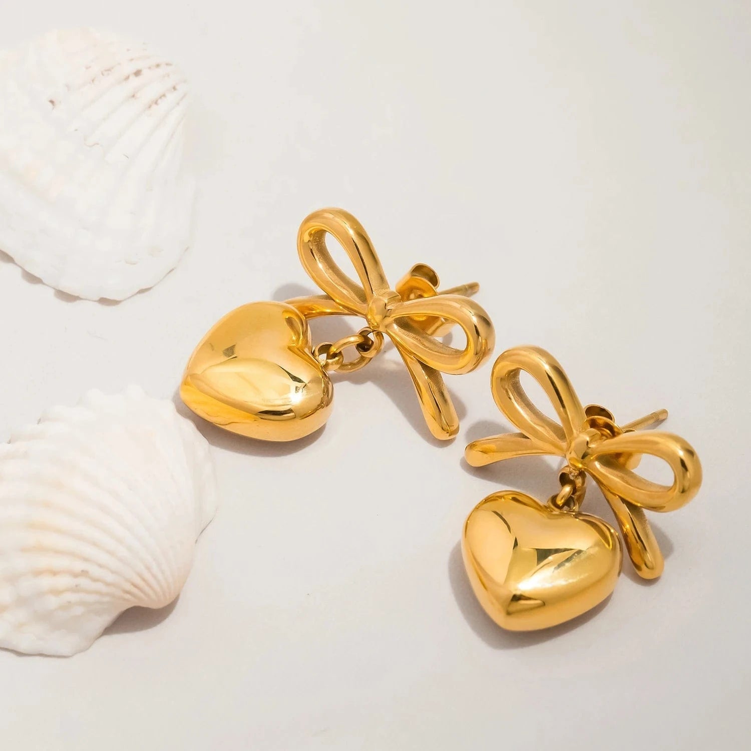 Pearlbud Earrings Sweetheart Bow Earrings