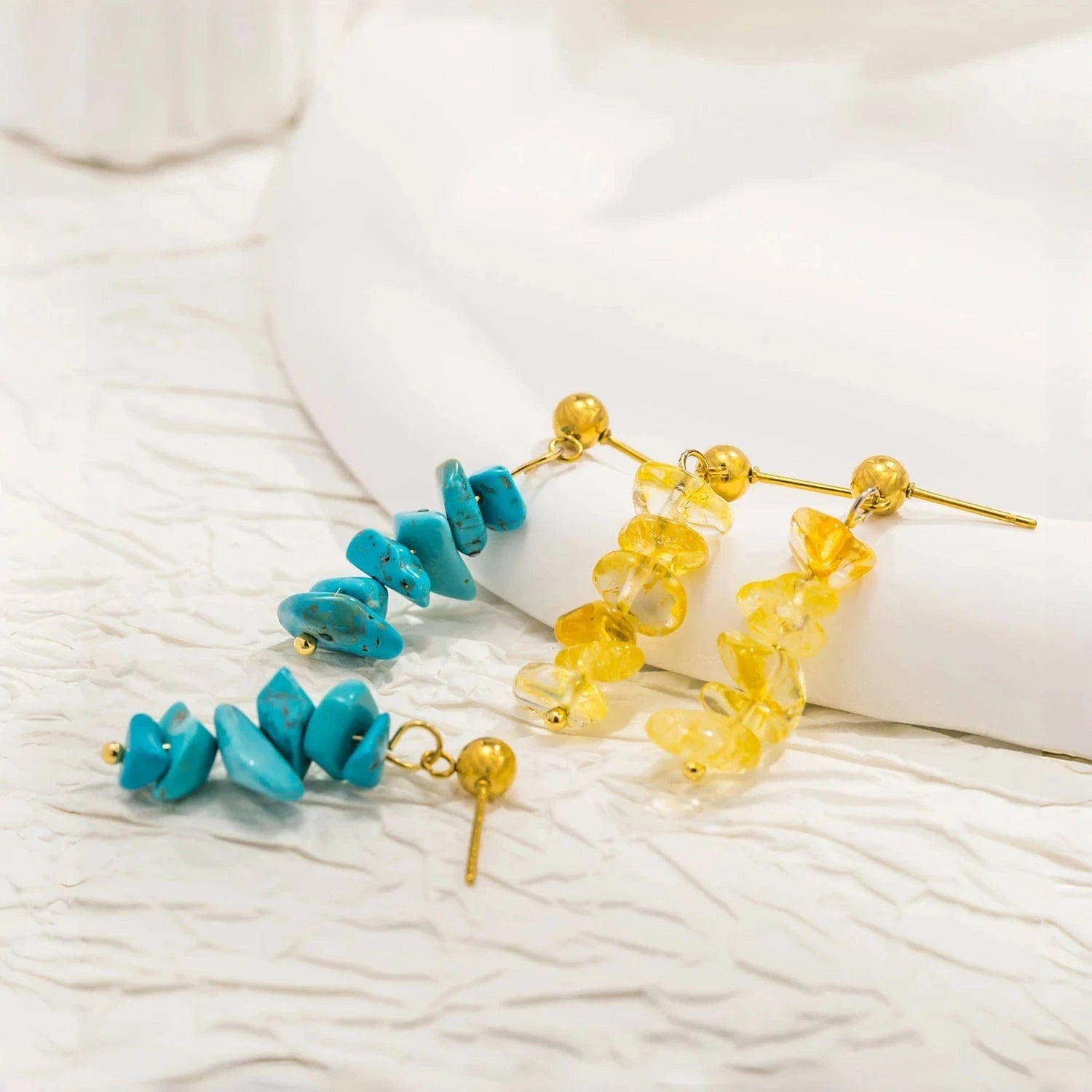 Pearlbud Earrings The Aura Stack Drop Earrings