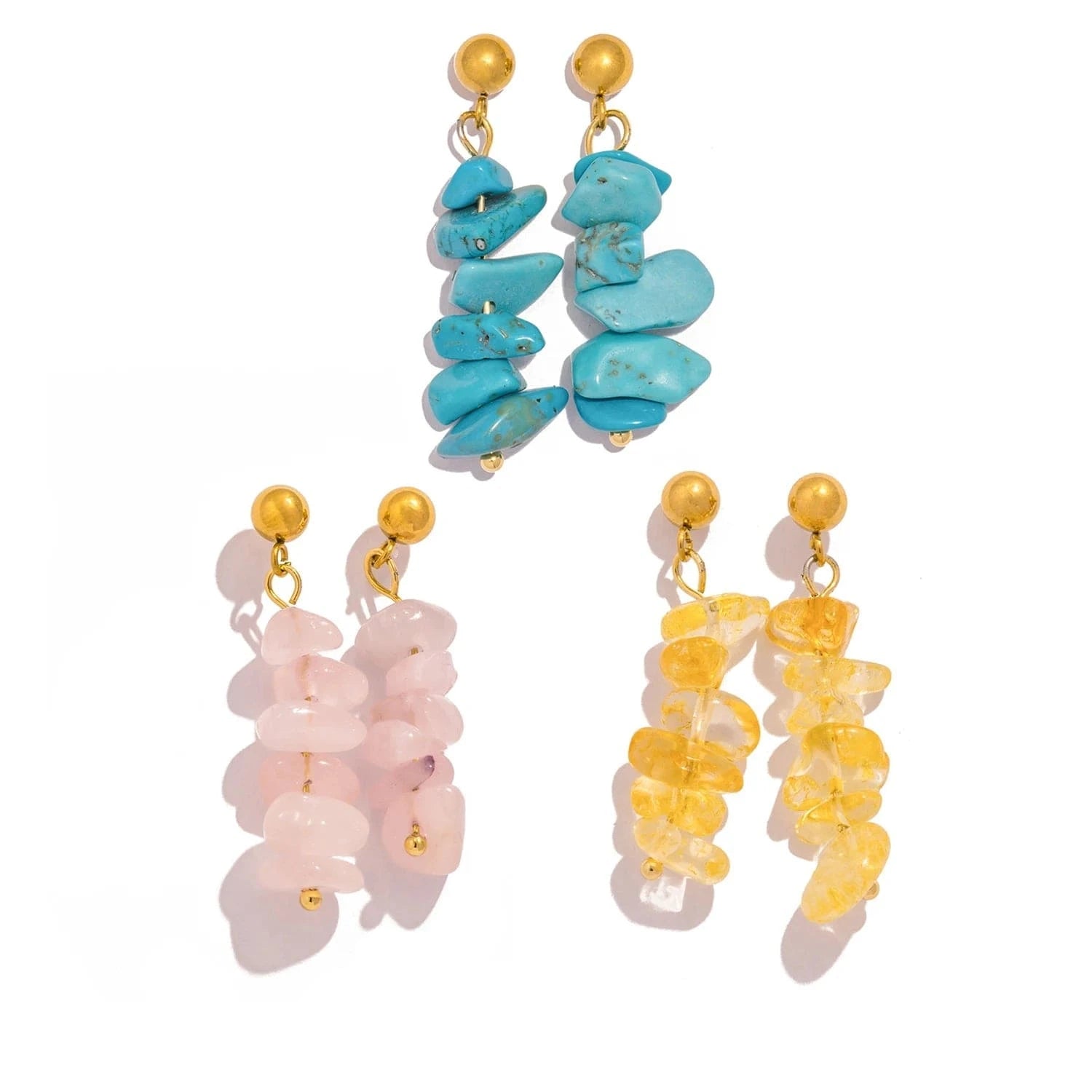 Pearlbud Earrings The Aura Stack Drop Earrings