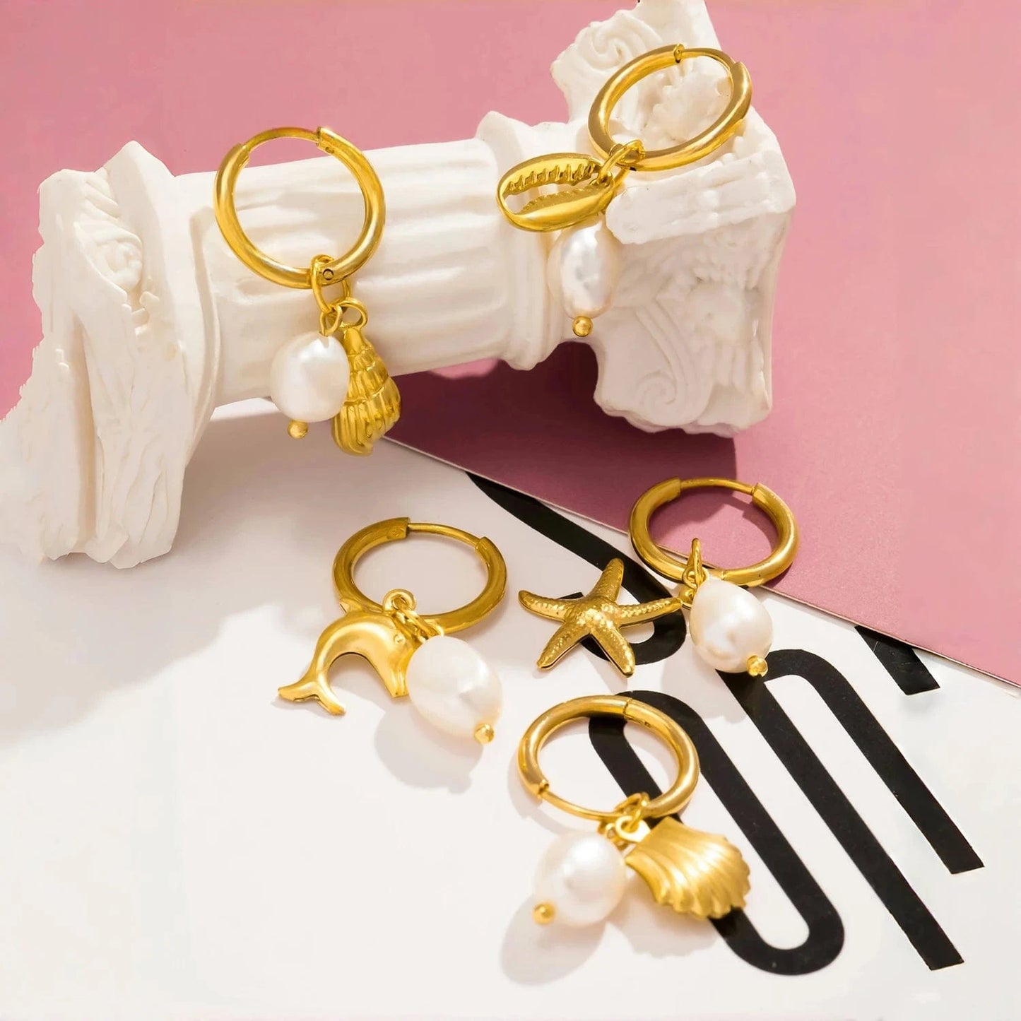 Pearlbud Earrings Tidal Treasures Hoops