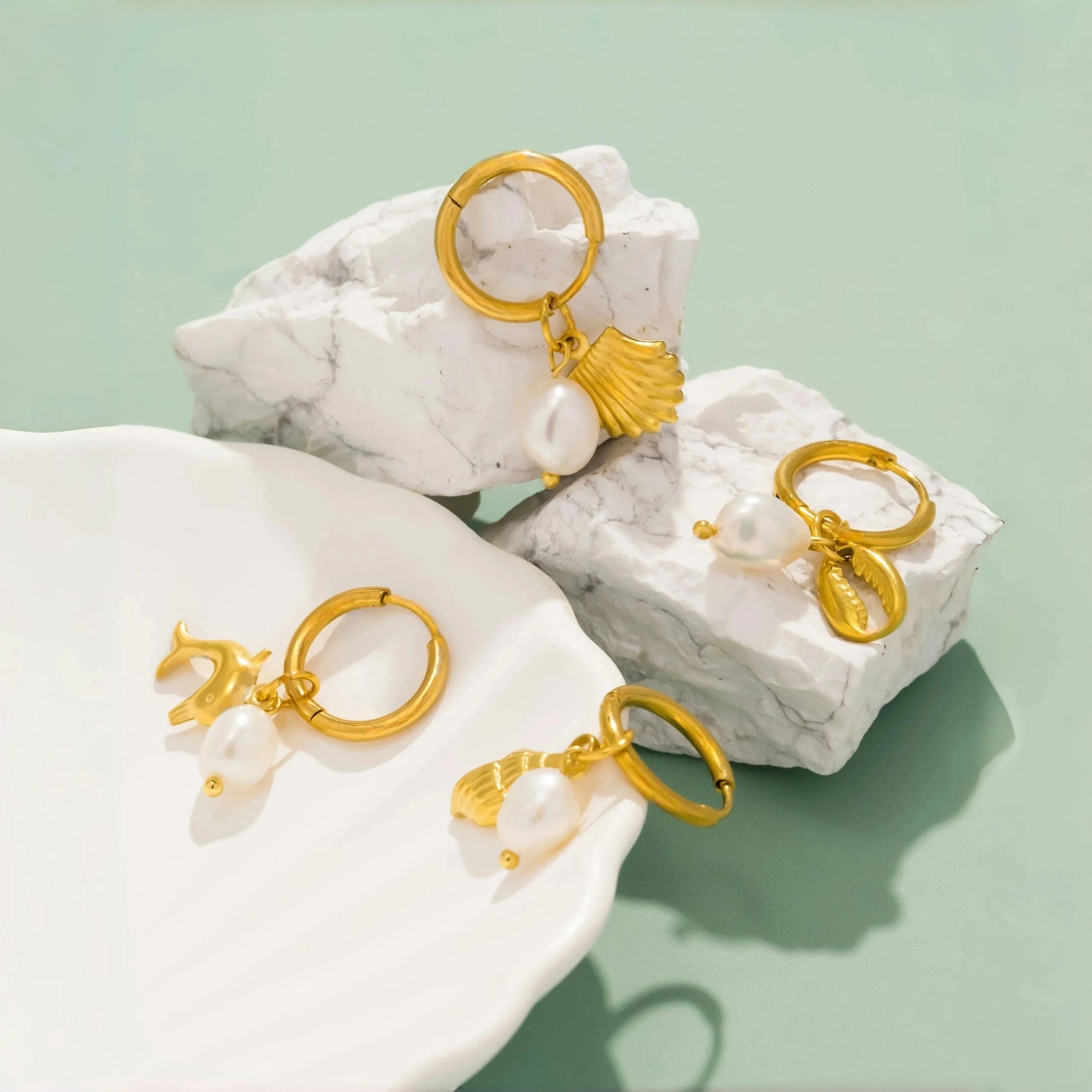 Pearlbud Earrings Tidal Treasures Hoops