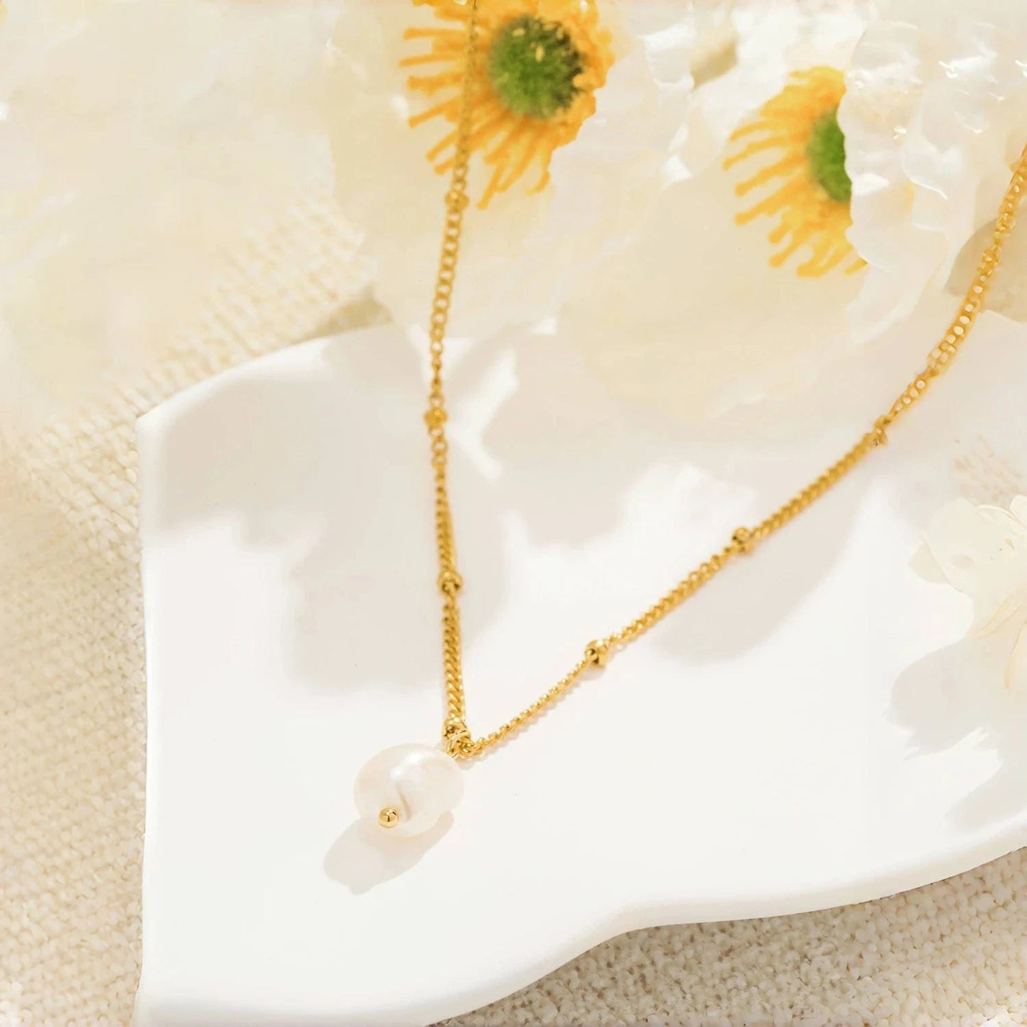 Pearlbud Necklace Baroque Pearl Necklace