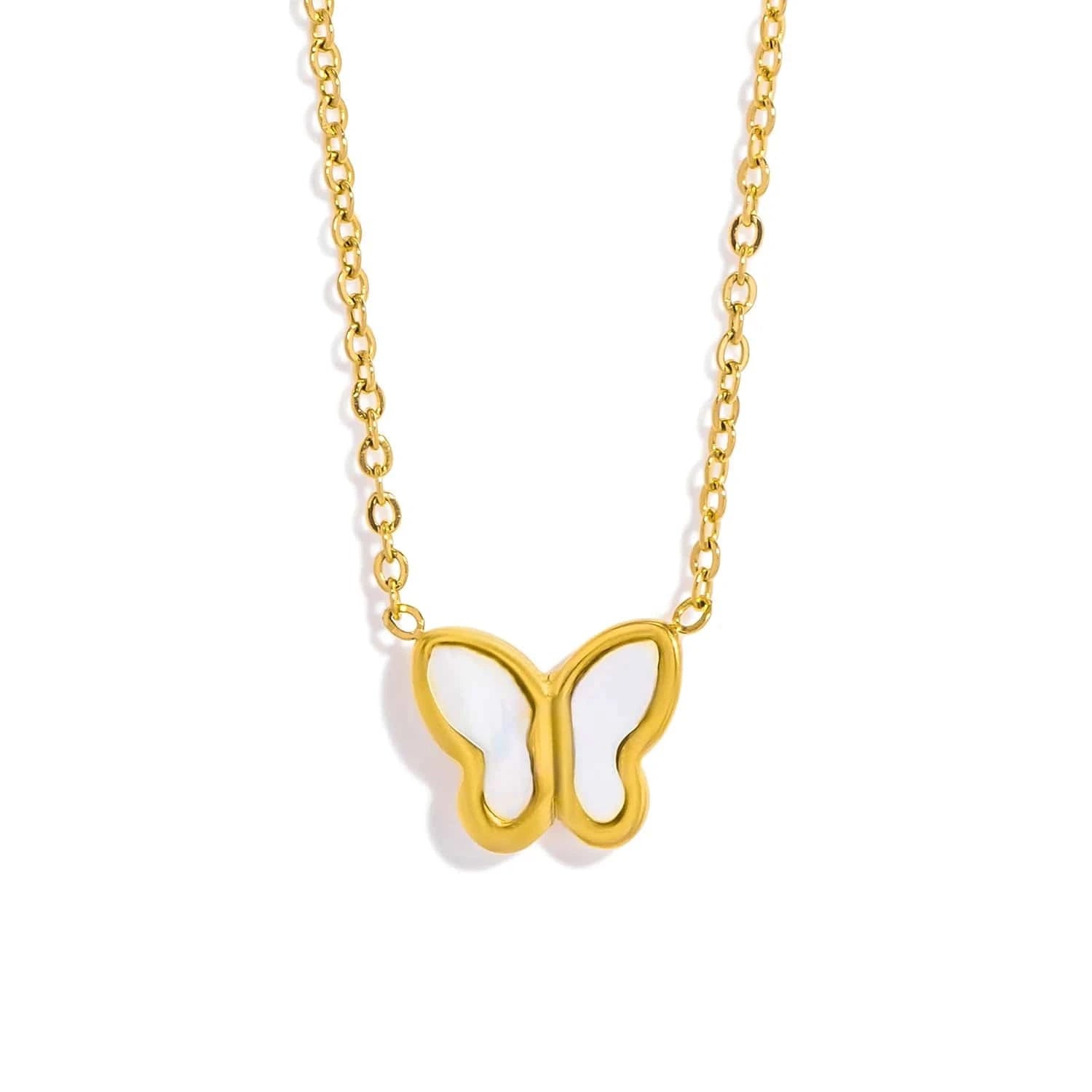 Pearlbud Necklace Gold Flutterlight Necklace