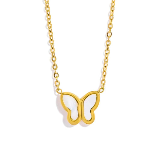 Pearlbud Necklace Gold Flutterlight Necklace