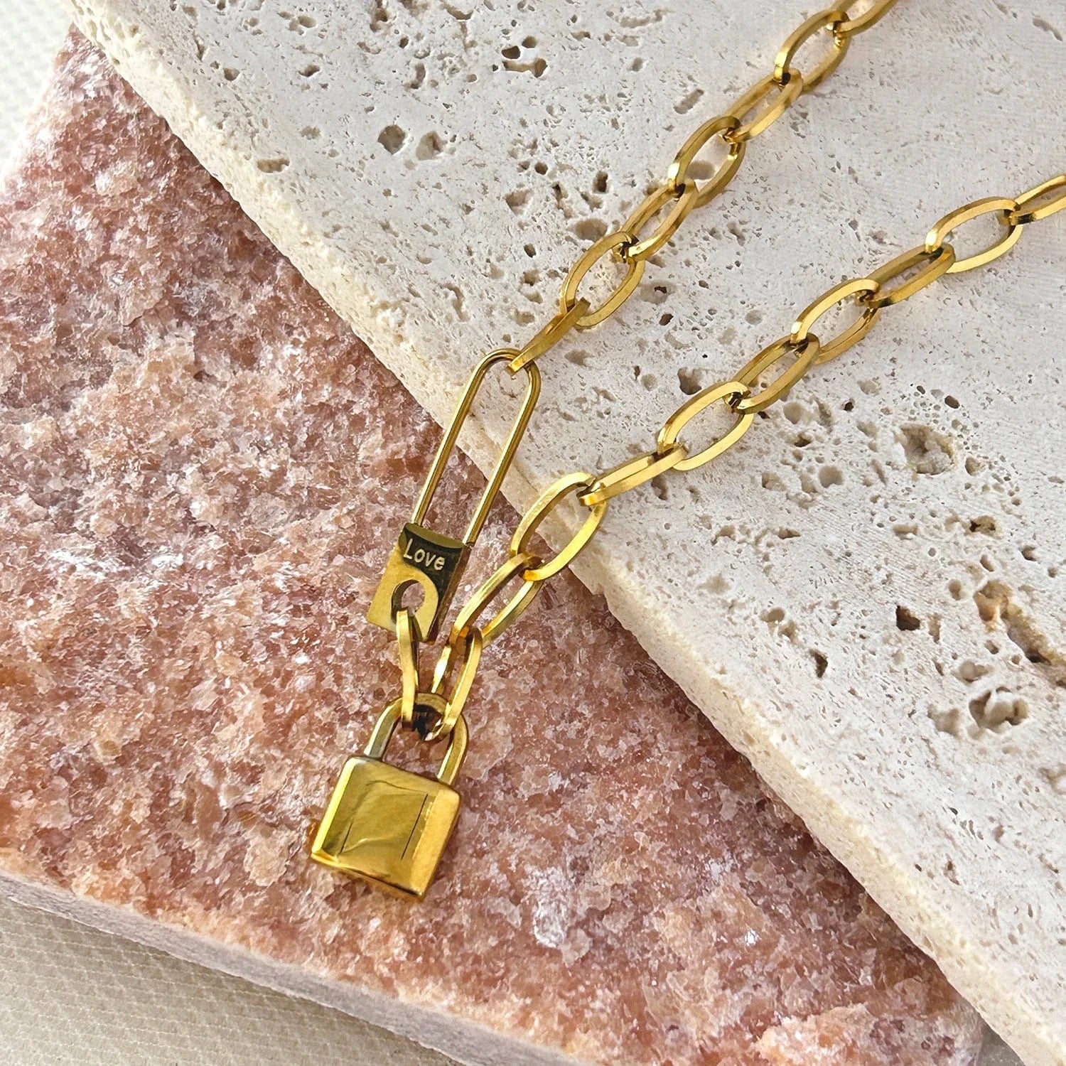 Pearlbud Necklace Gold Love Lock Legacy Necklace