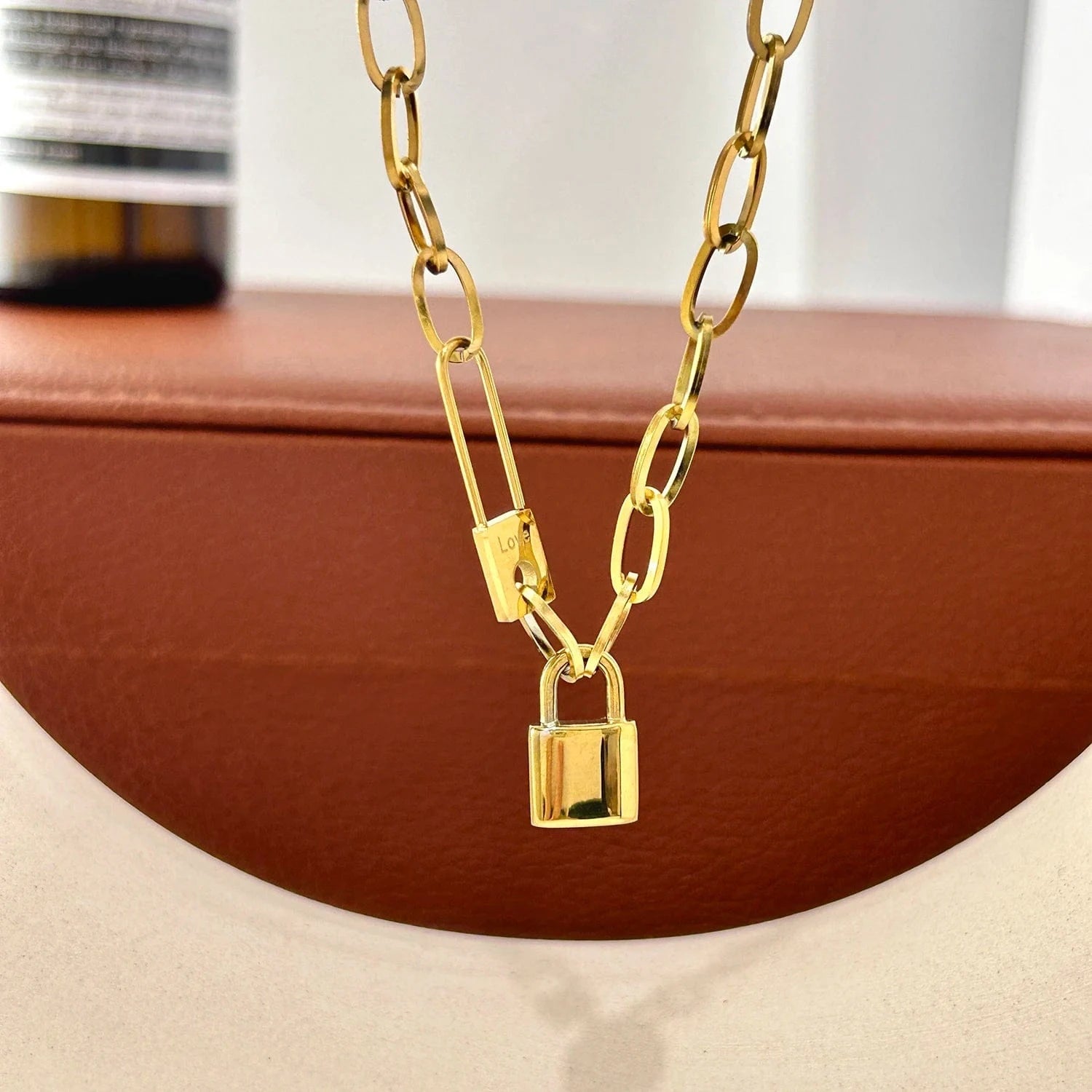 Pearlbud Necklace Gold Love Lock Legacy Necklace