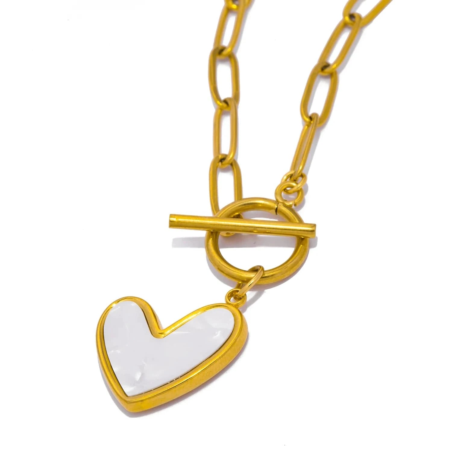 Pearlbud Necklace Gold Lovelink Toggle Necklace