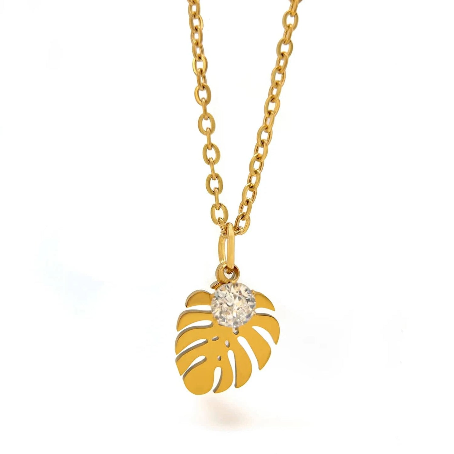 Pearlbud Necklace Gold Palmglow Necklace