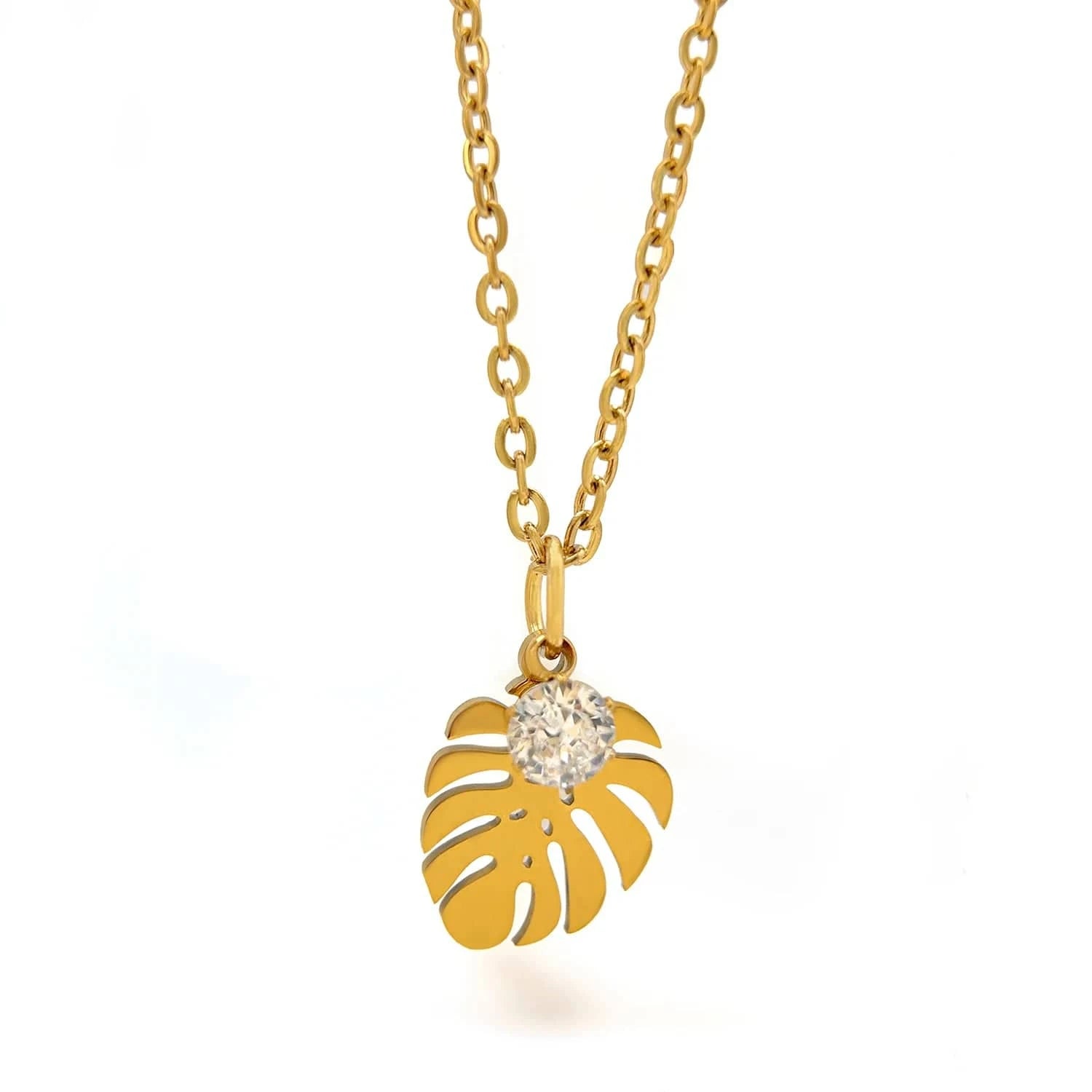 Pearlbud Necklace Gold Palmglow Necklace