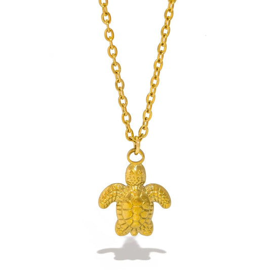Pearlbud Necklace Gold Tide Turtle Necklace