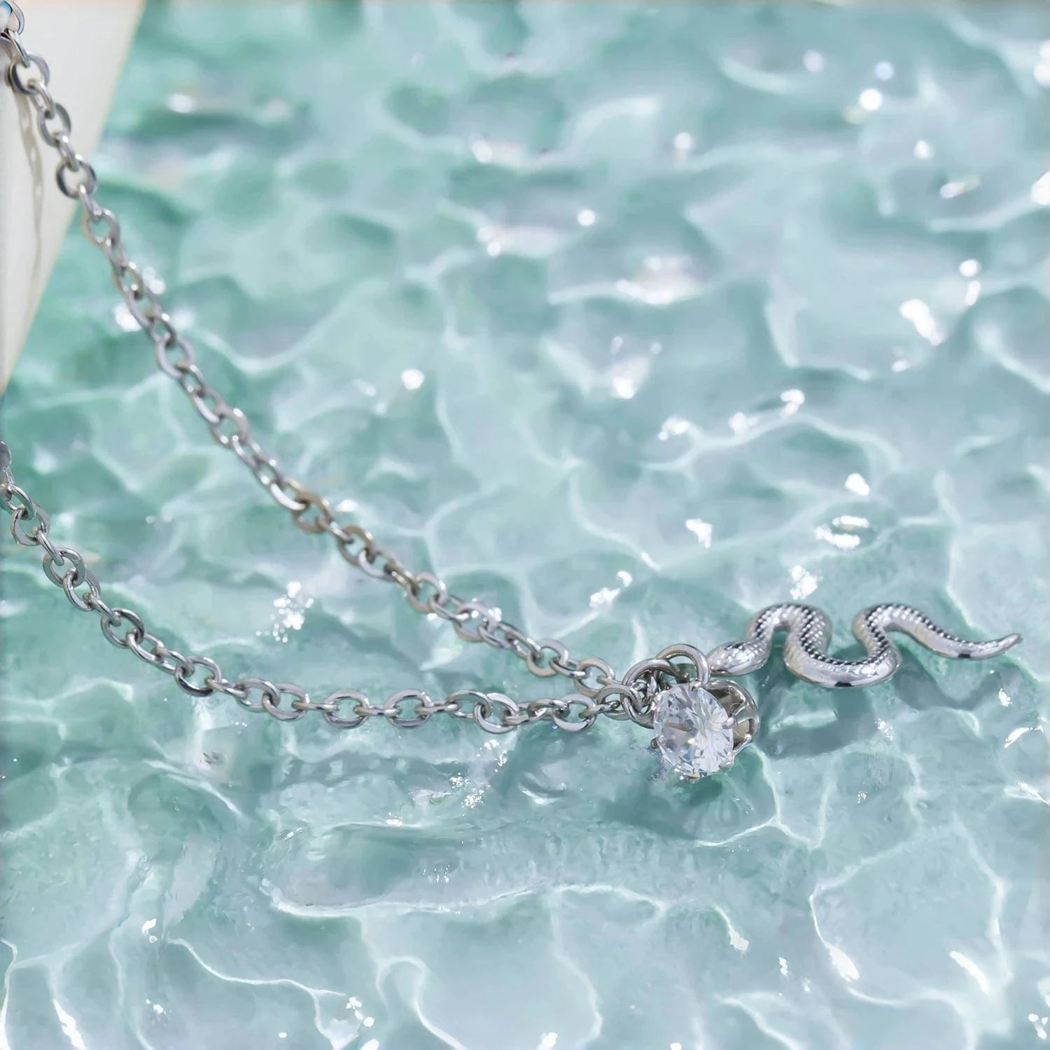 Pearlbud Necklace Serpent Spark Necklace