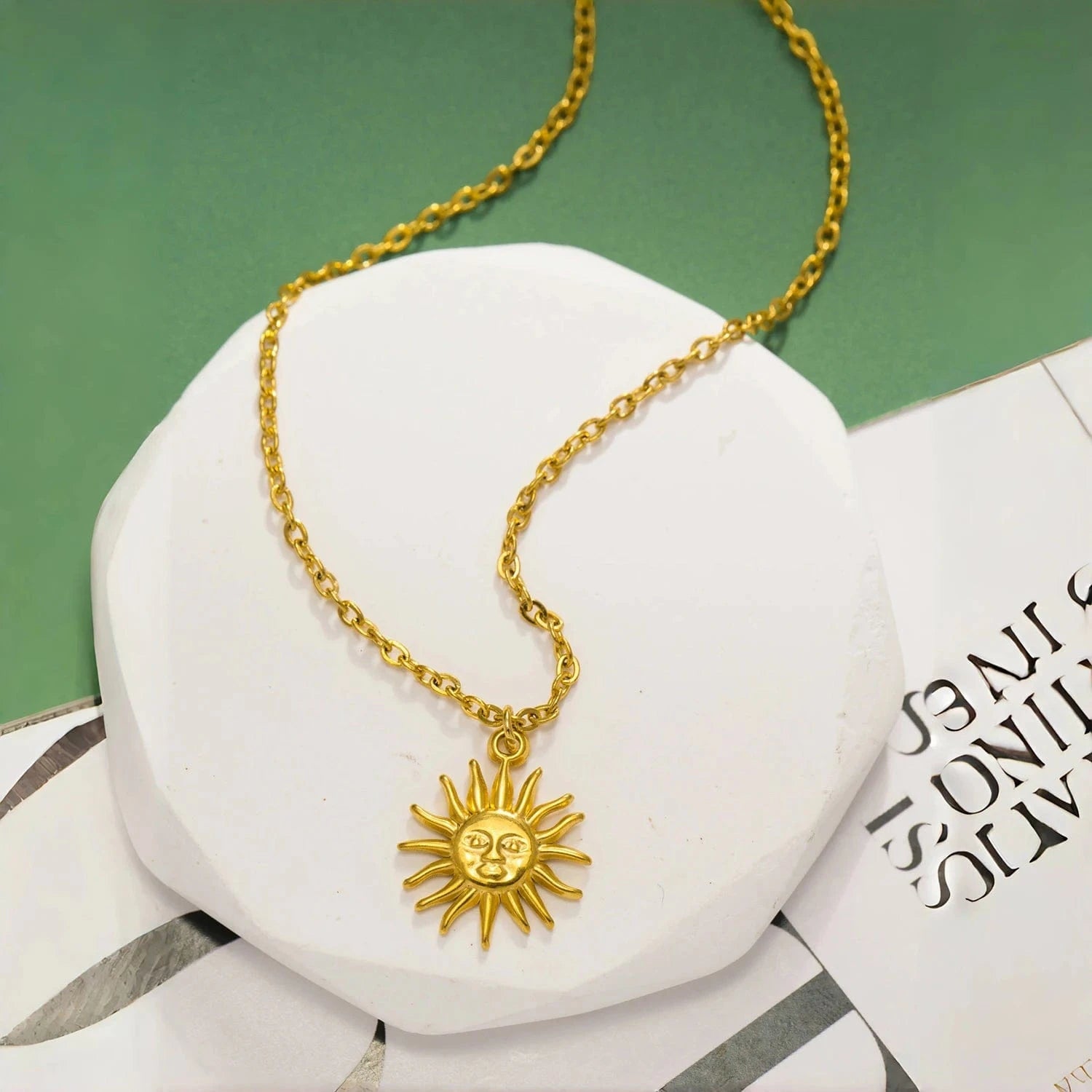 Pearlbud Necklace Solstice Sun Necklace