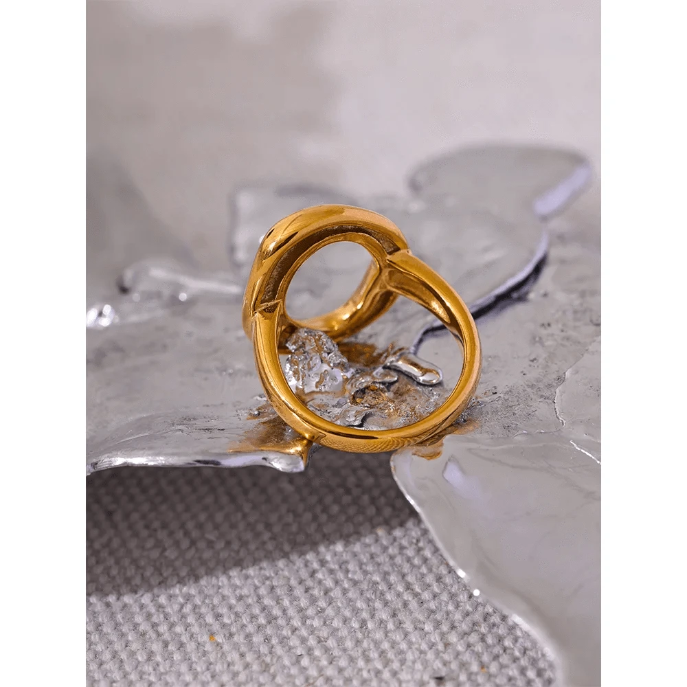 Pearlbud Rings Aura Open Circle Ring