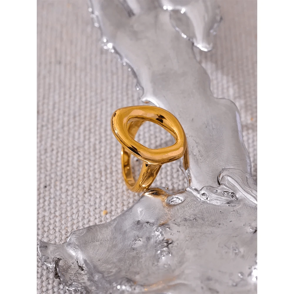 Pearlbud Rings Aura Open Circle Ring