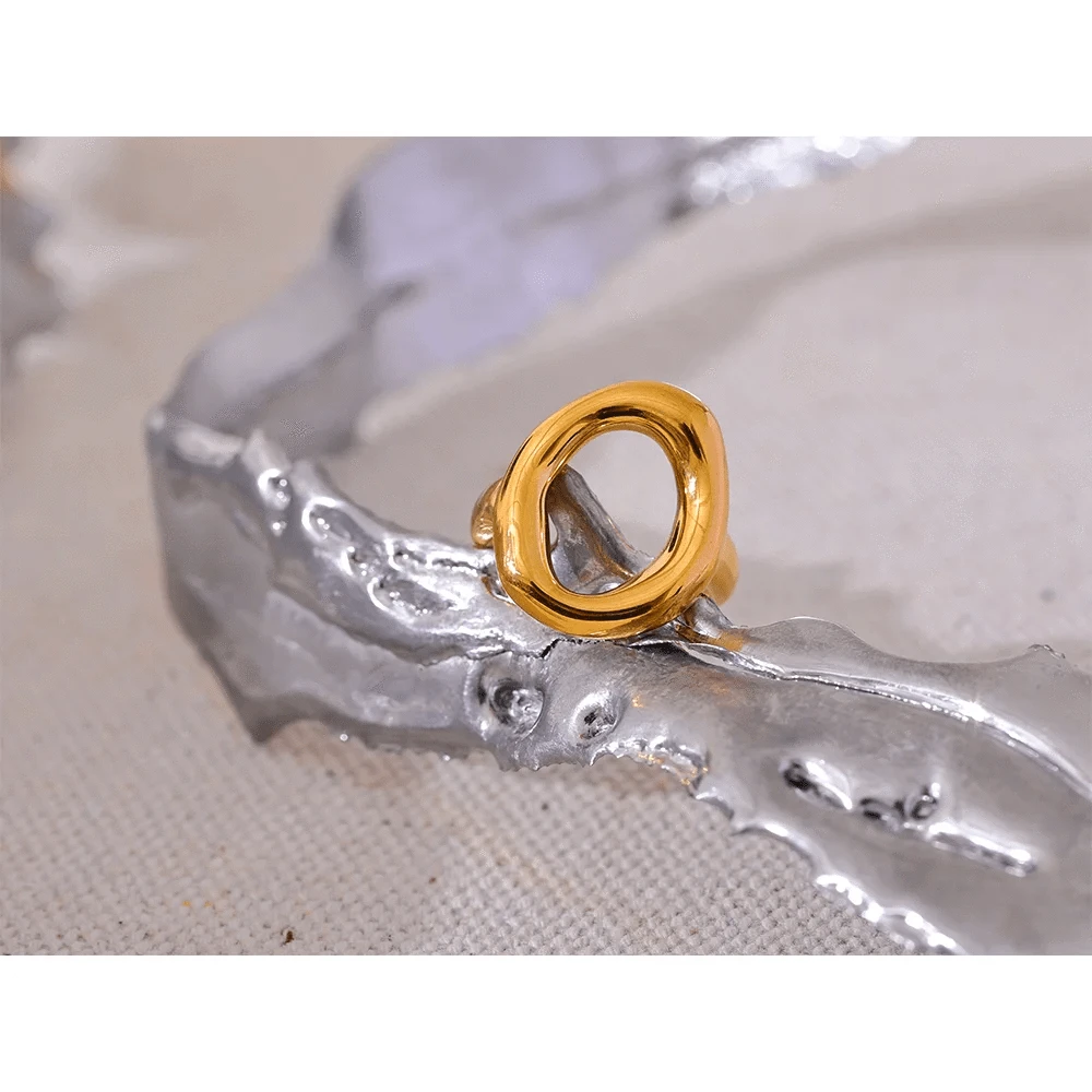 Pearlbud Rings Aura Open Circle Ring