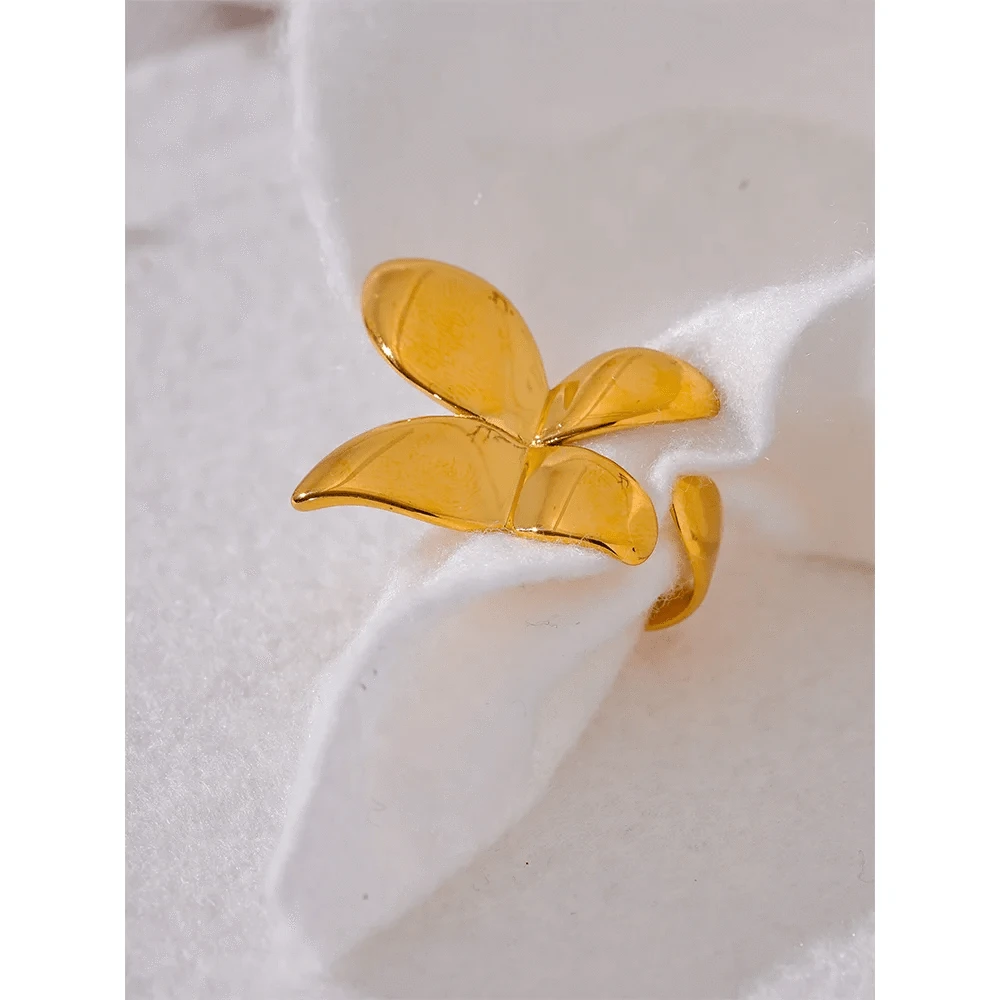 Pearlbud Rings Bold Butterfly Ring