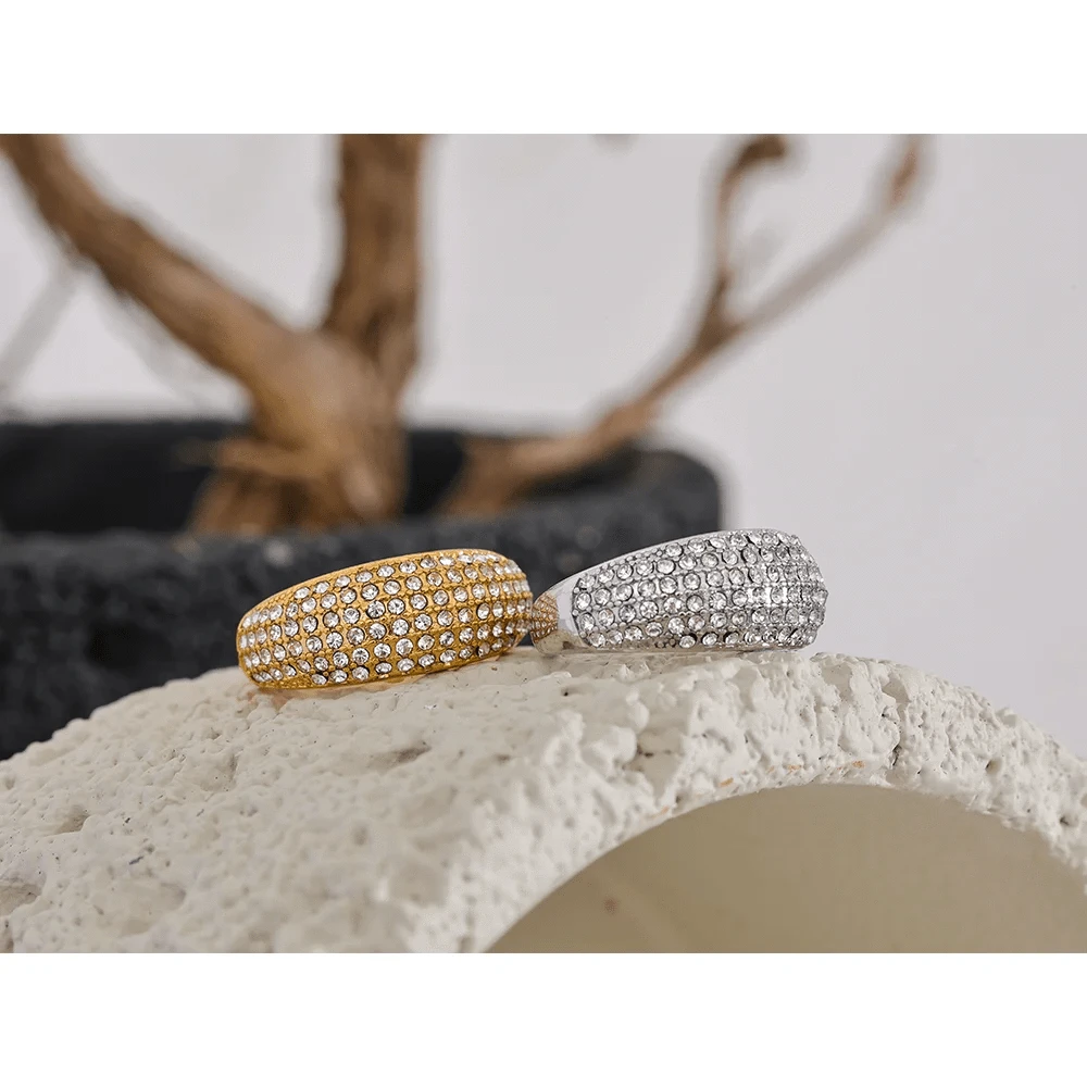 Pearlbud Rings Celestia Pavé Ring