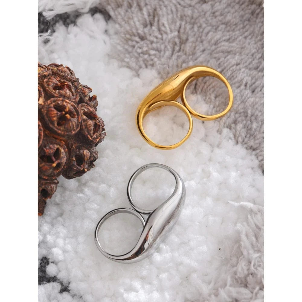 Pearlbud Rings Duo Loop Ring