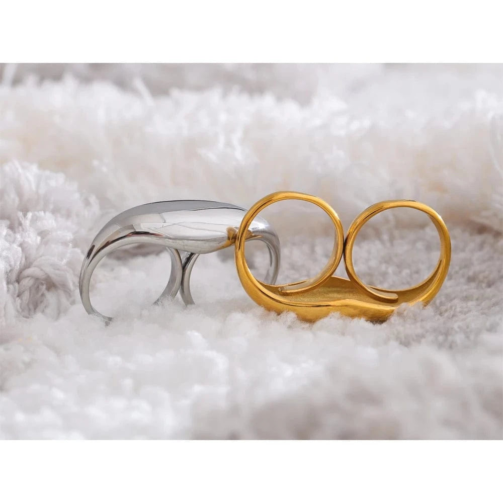 Pearlbud Rings Duo Loop Ring